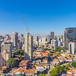 Fl710 | Studio Azul - Metro Faria Lima Com Piscina