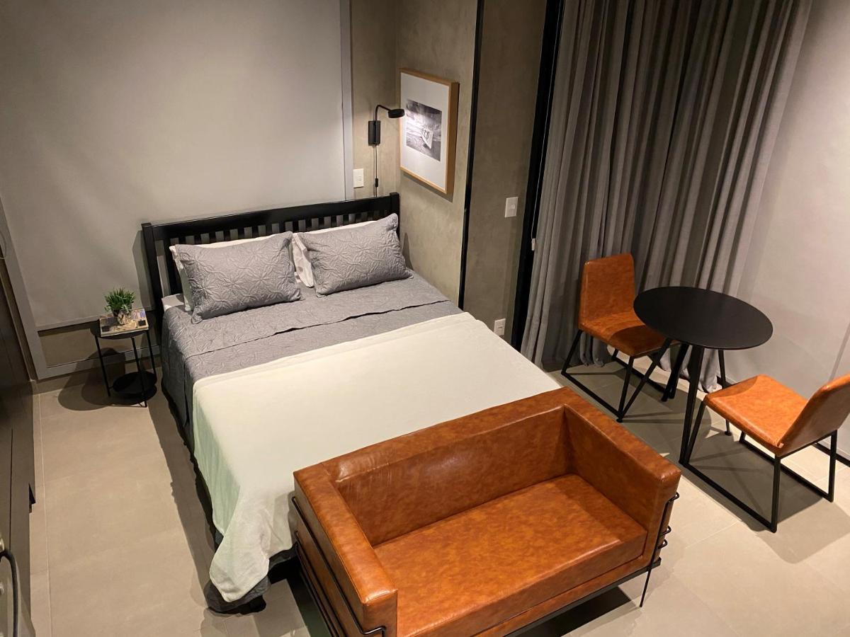 Cama Queen- Loft Super Moderno Na Olimpia Apartamento São Paulo