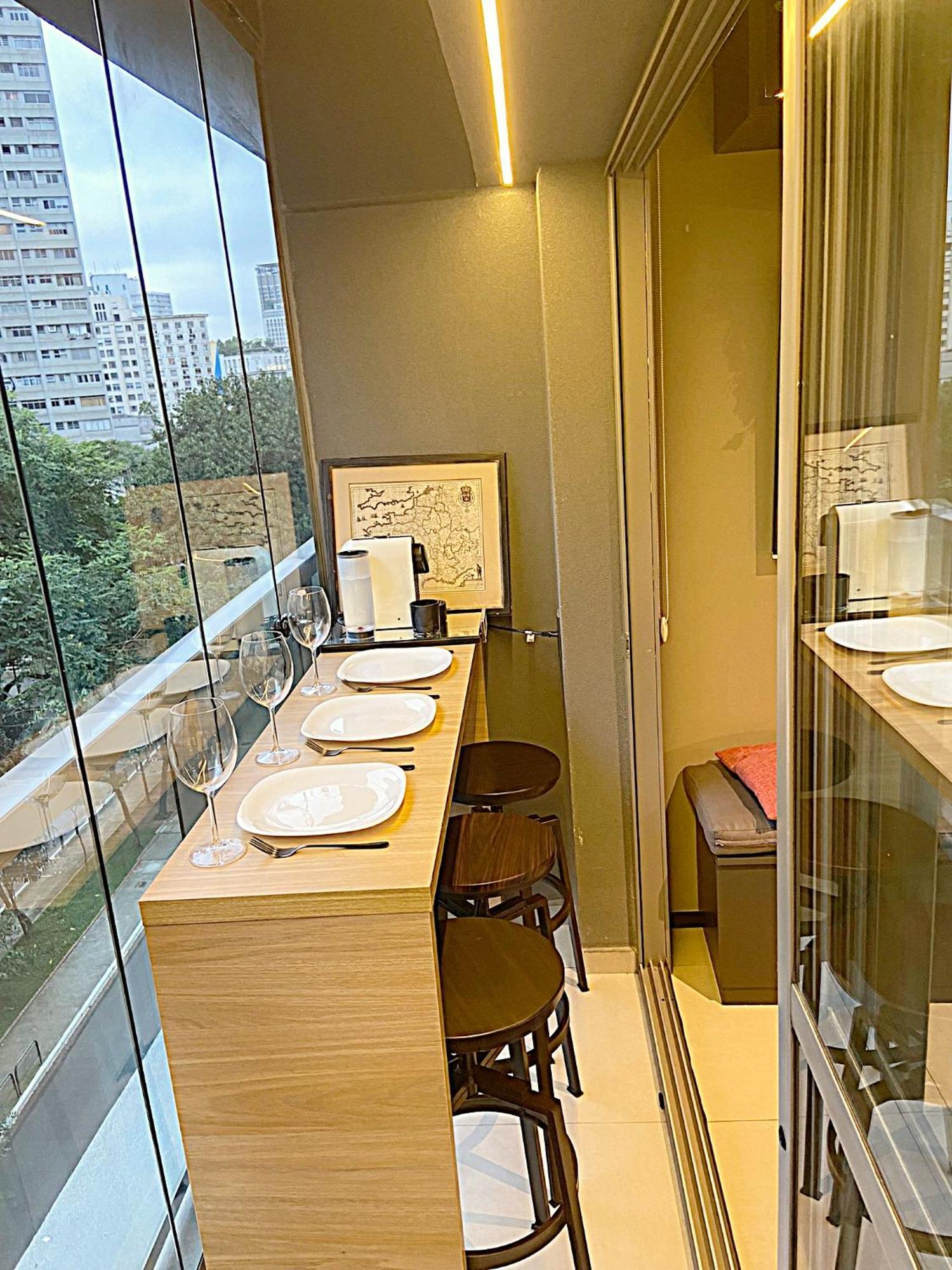 Consolacao Grey Box - De Luxo No Centro - Ar Condicionado - Cama Queen - Maquina De Lavar - Prox Metro- Cozinha Completa - Wifi 500mbps - 7 Andar Apartamento *