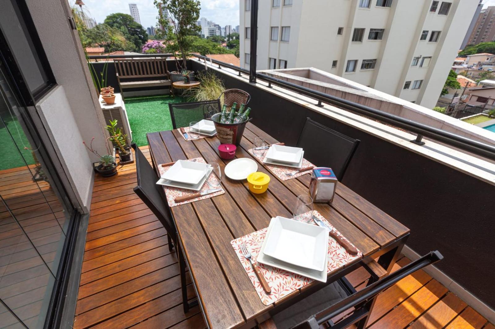 Apartment Easy Star - Com Garden Encantador Ao Lado De Congonhas - Df01h Sao Paulo