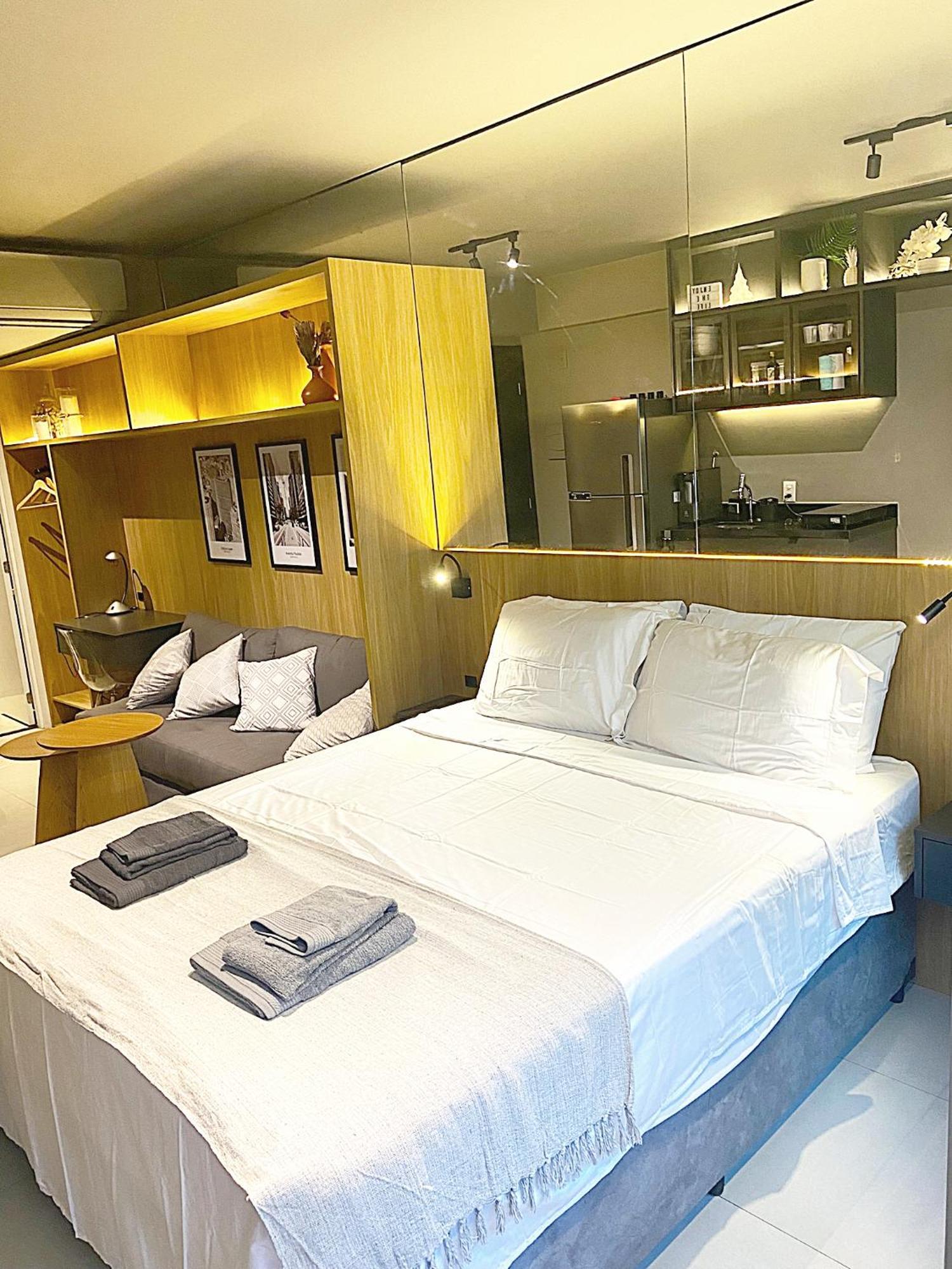 Apartamento Consolacao Grey Box - De Luxo No Centro - Ar Condicionado - Cama Queen - Maquina De Lavar - Prox Metro- Cozinha Completa - Wifi 500mbps - 7 Andar São Paulo