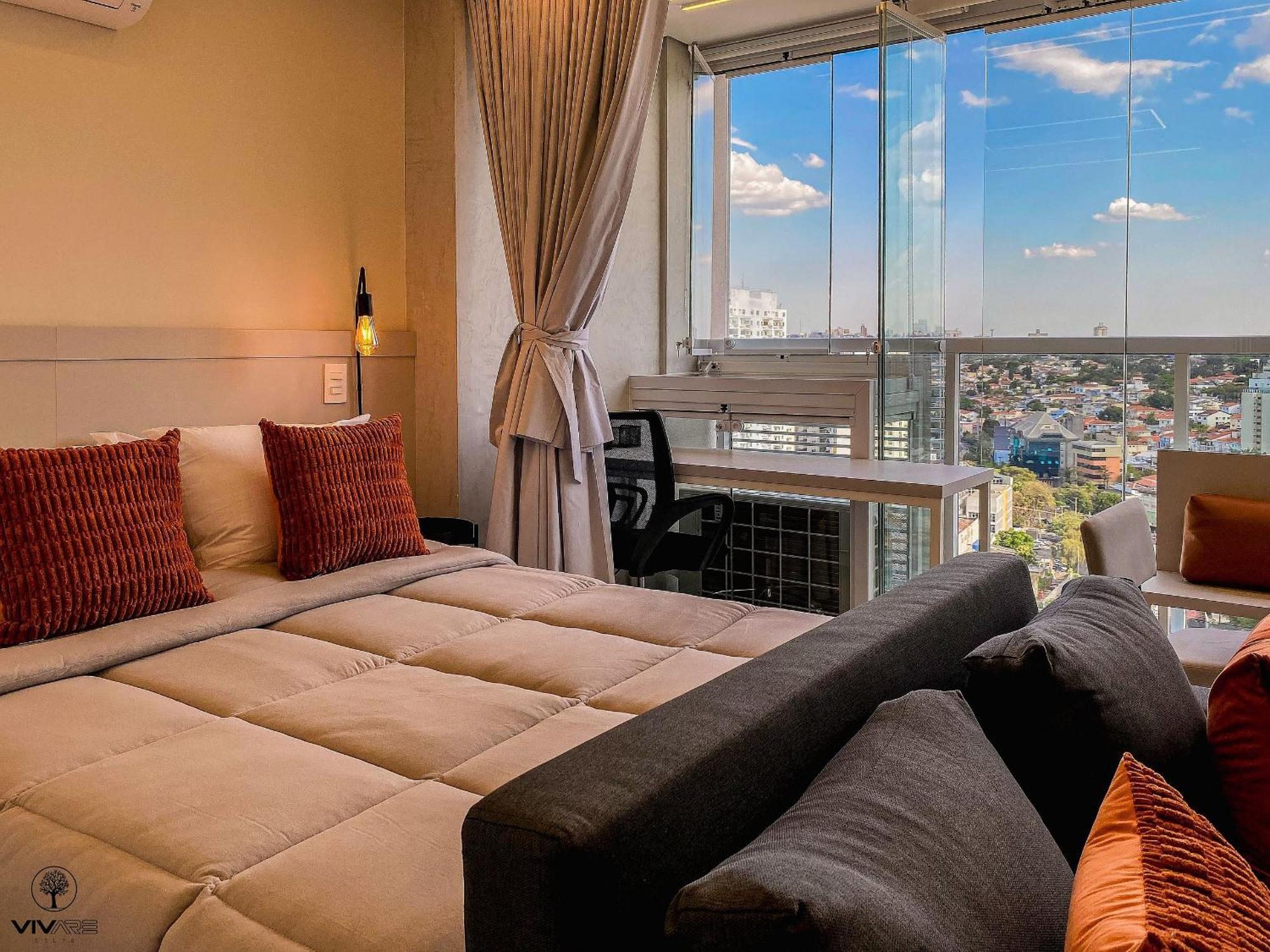 Apartment Palazzo Ibirapuera 21 º Andar Wi-fi, Ar E Metro A 5 Minutos Sao Paulo