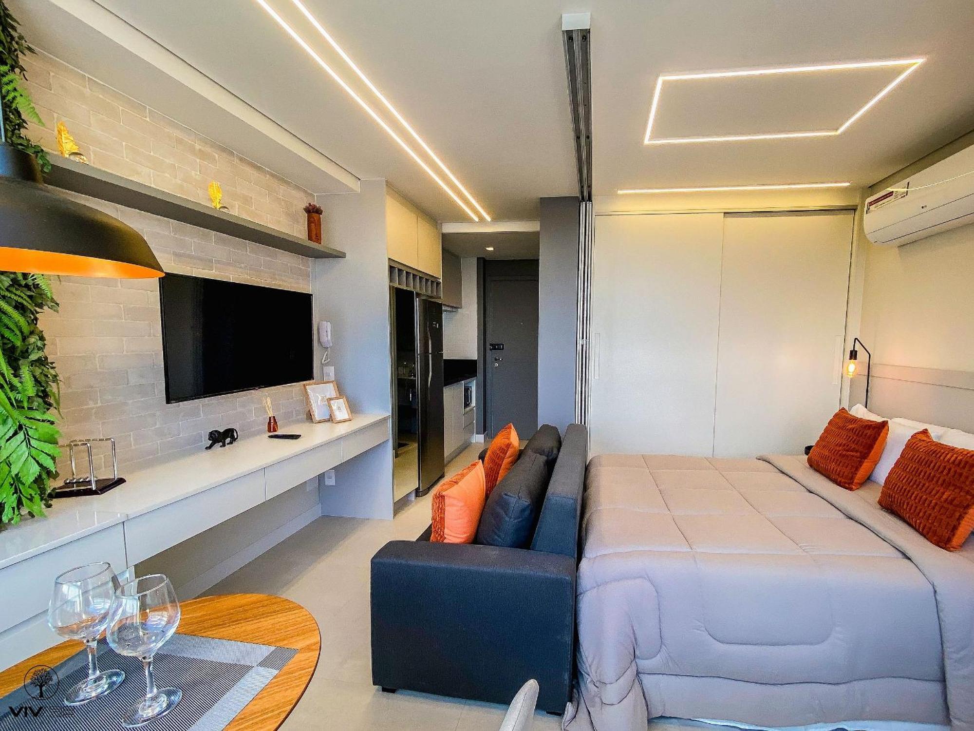 Apartment Palazzo Ibirapuera 21 º Andar Wi-fi, Ar E Metro A 5 Minutos Sao Paulo