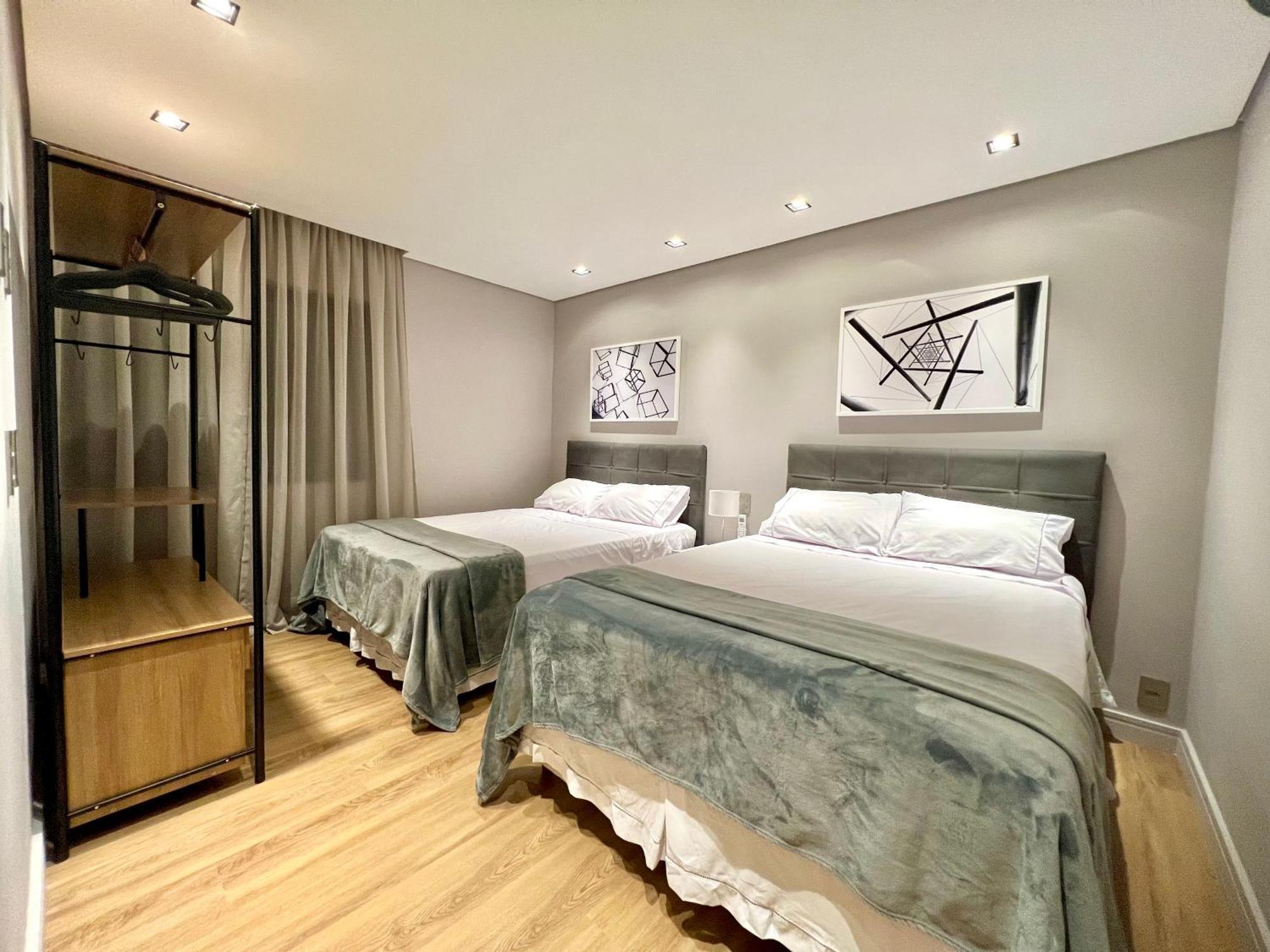 Apartamento Flat Novo, 2 Quartos, Garagem No Coracao Dos Jardins