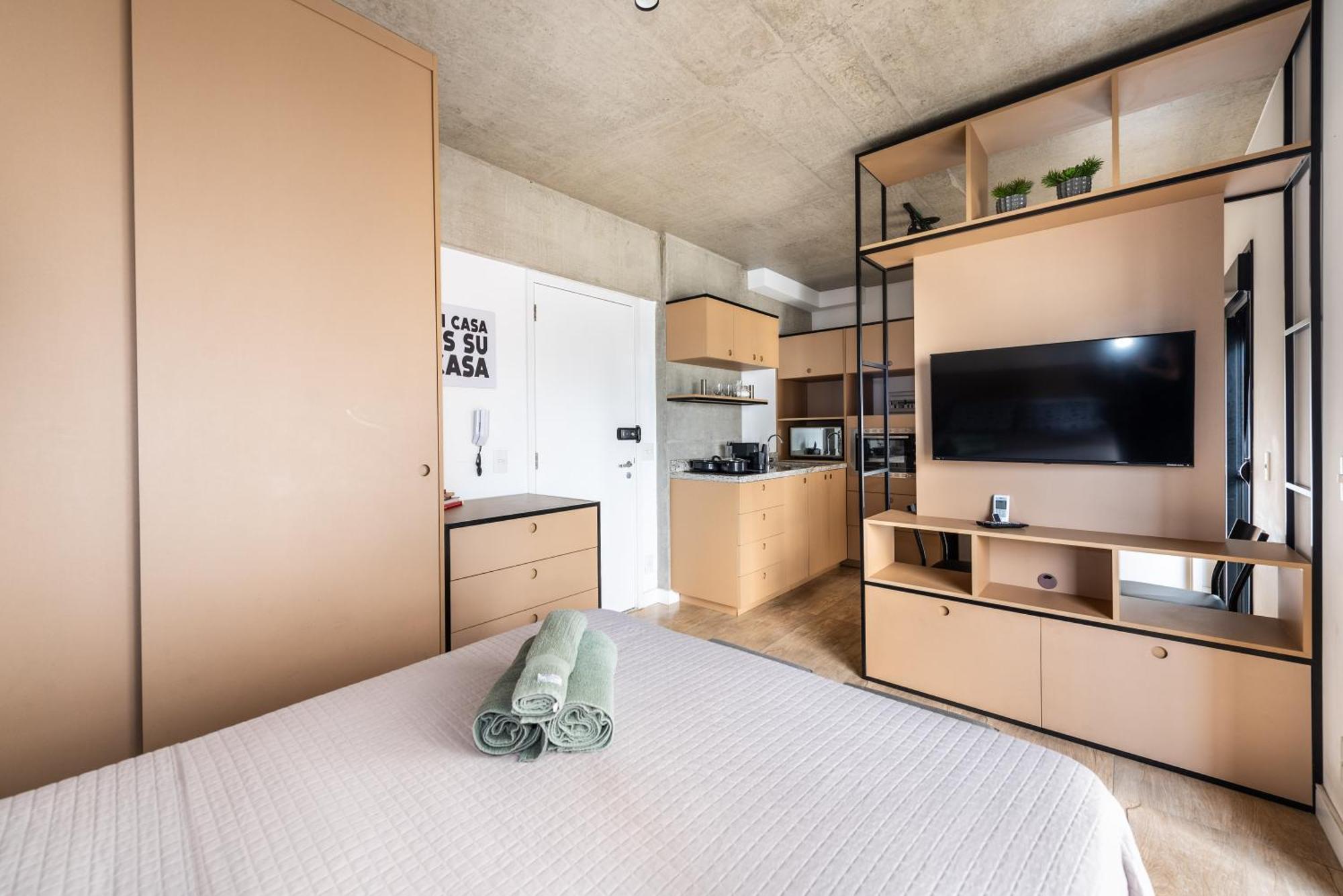 Apartment 83 New Next Paulista Av, Fast Wifi And Balcony