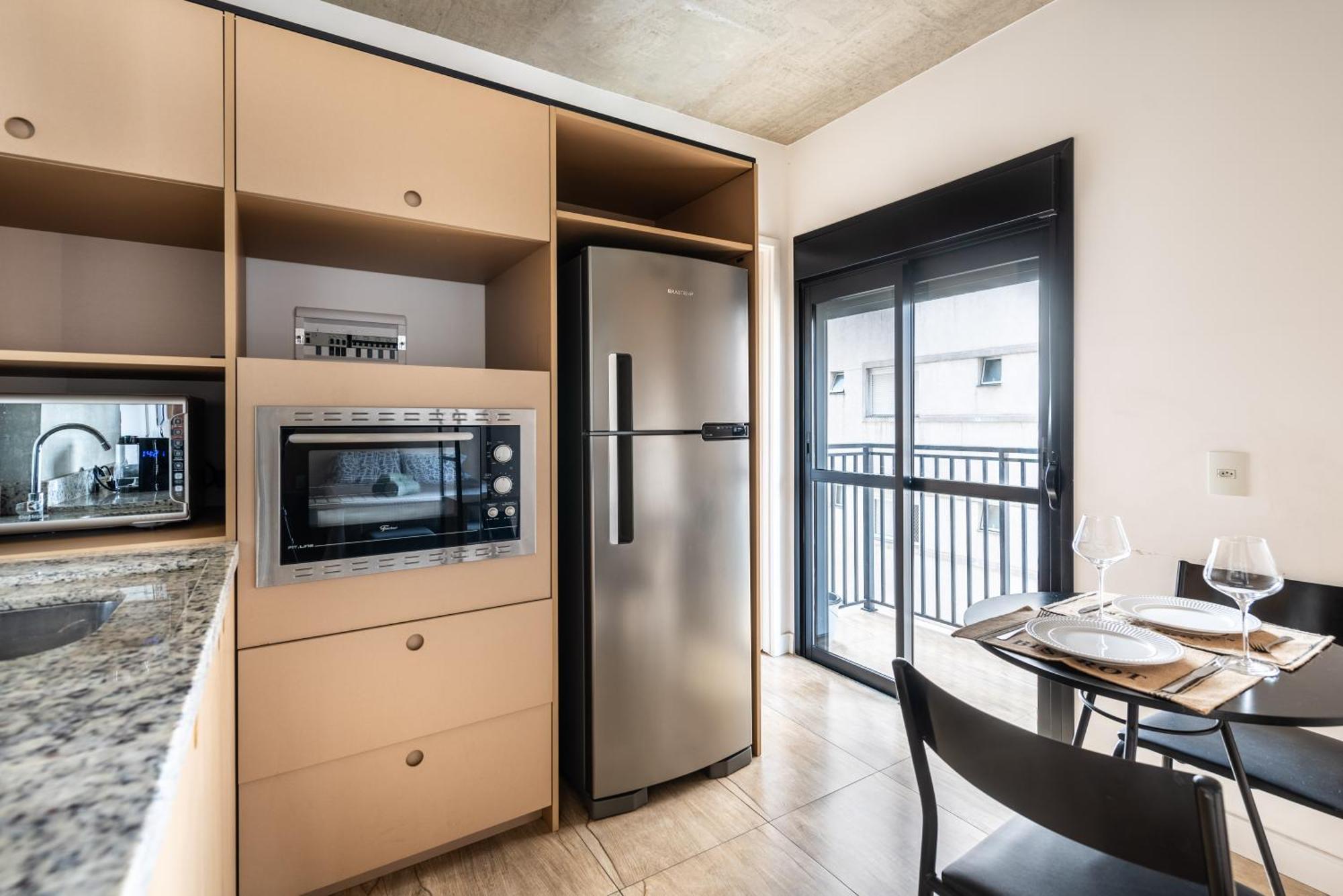 Apartment 83 New Next Paulista Av, Fast Wifi And Balcony
