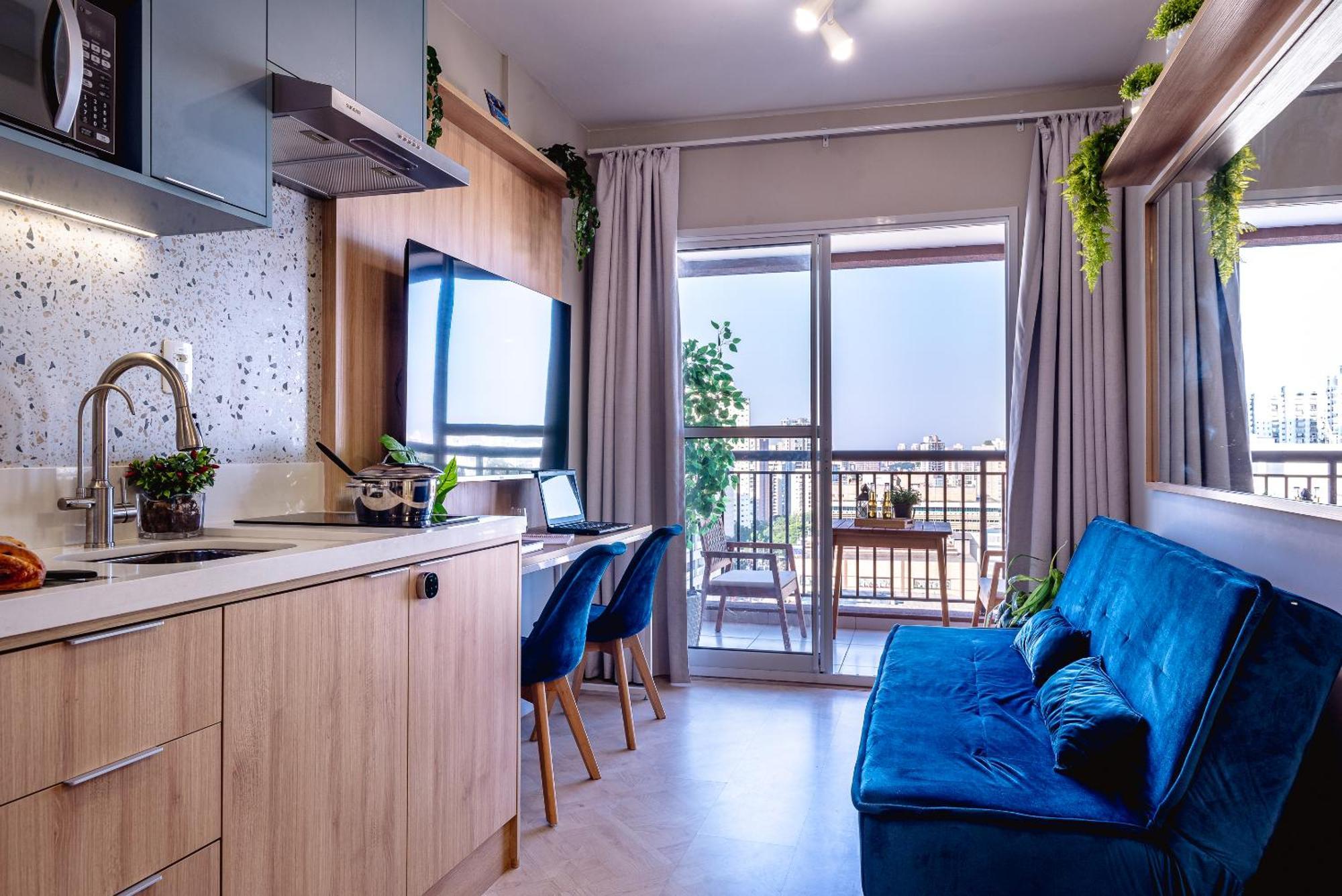 Estudio Moderno E Charmoso Na Mariana Apartment
