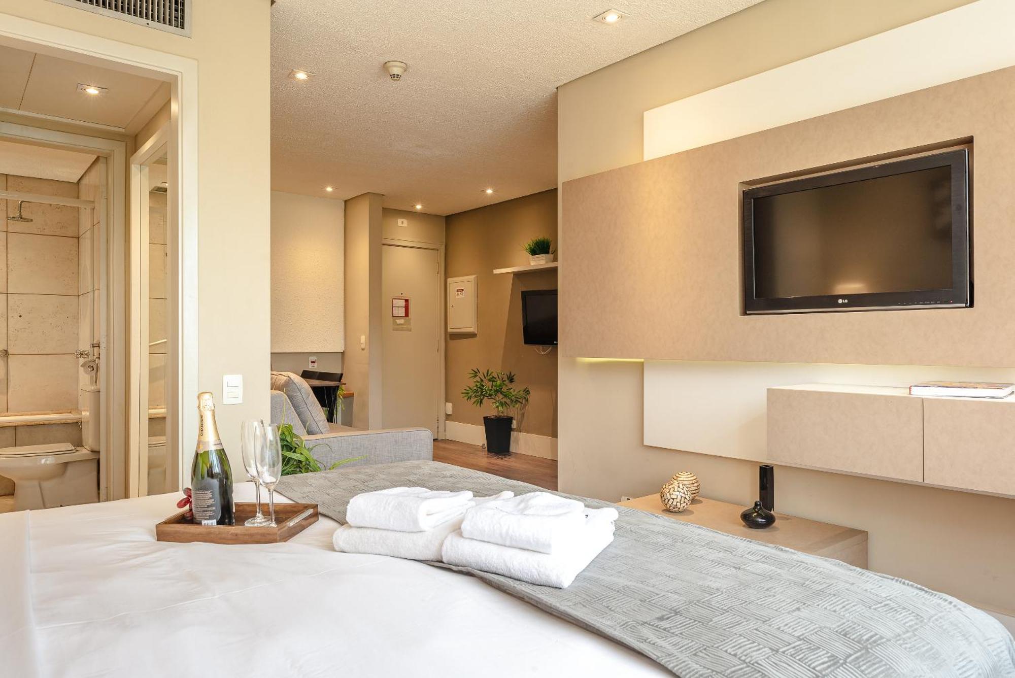 Apartment Estudio Aconchegante Com Ac, Vaga Sao Paulo
