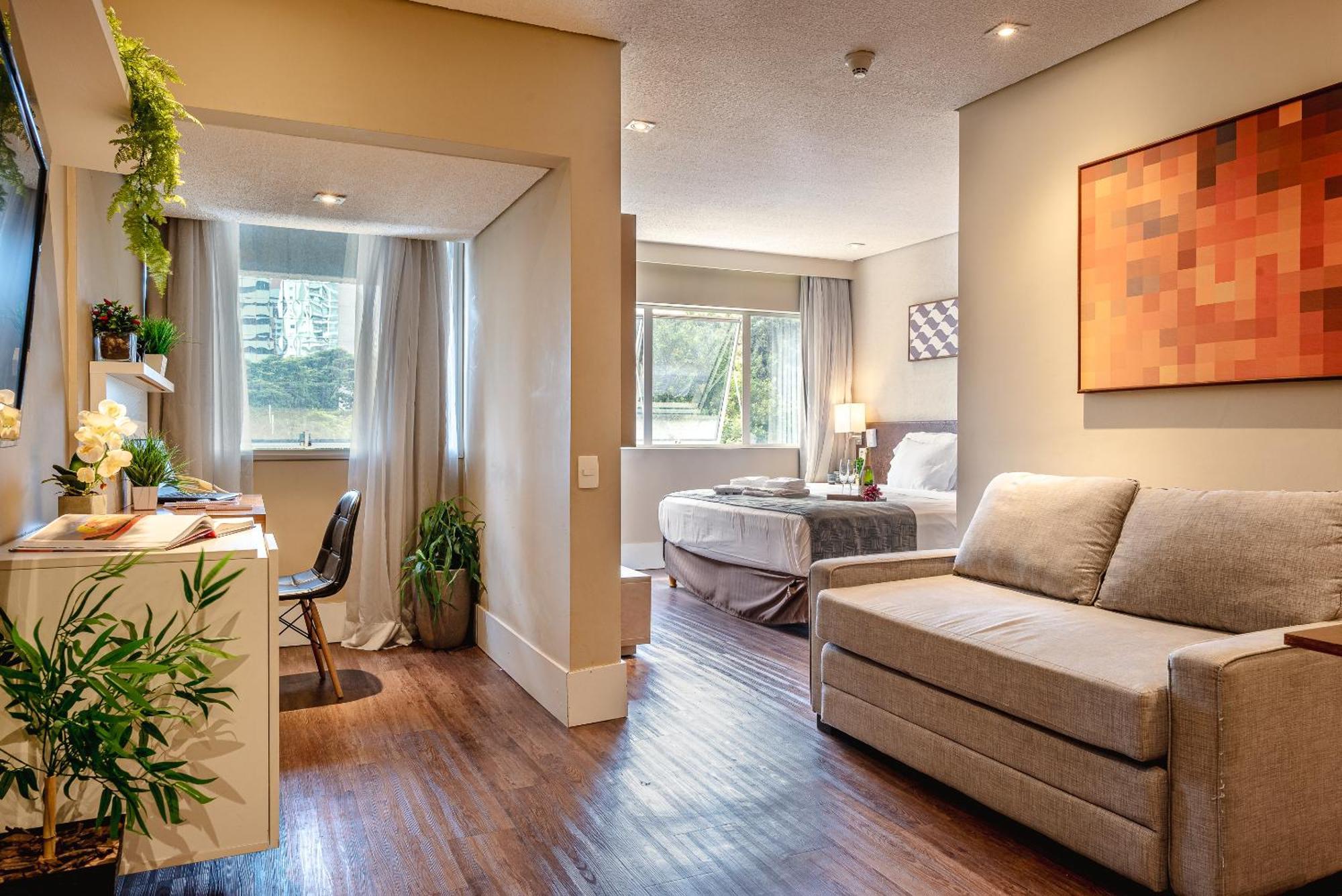 Estudio Aconchegante Com Ac, Vaga Apartment *