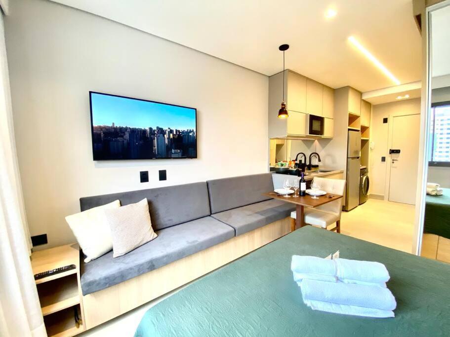 Apartment V1207 - Flat Inteligente Na Mariana | Metro *