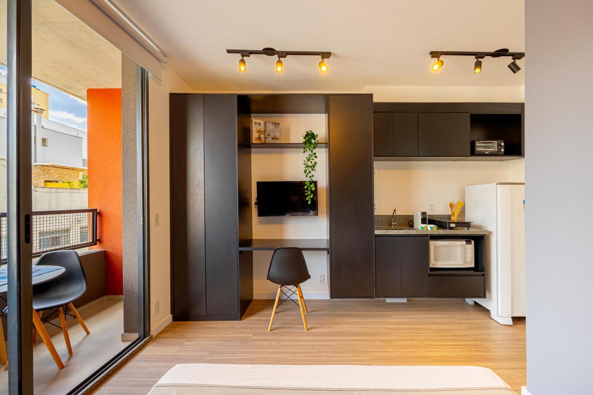 Apartment Minimalista E Completo Na Frei Caneca Sao Paulo