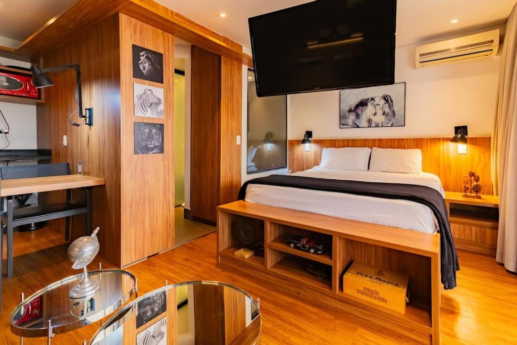 Apartamento Flat Moderno Dentro De Predio Incrivel No Itaim São Paulo