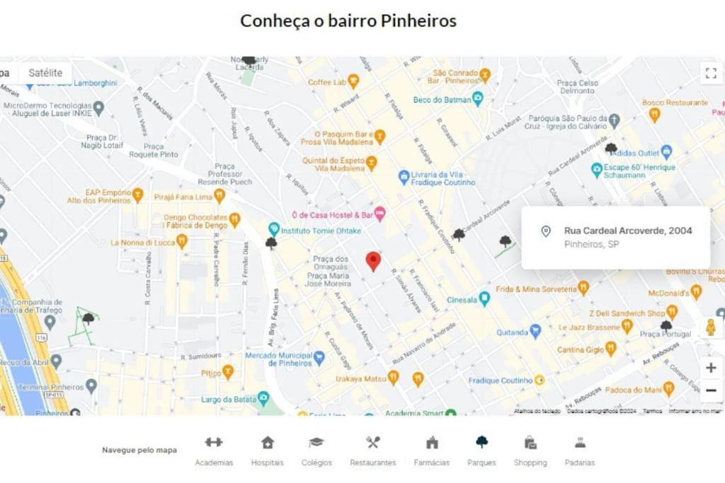 Apartment Em Pinheiros - 2 Quadras Da Faria Lima E Madalena Sao Paulo