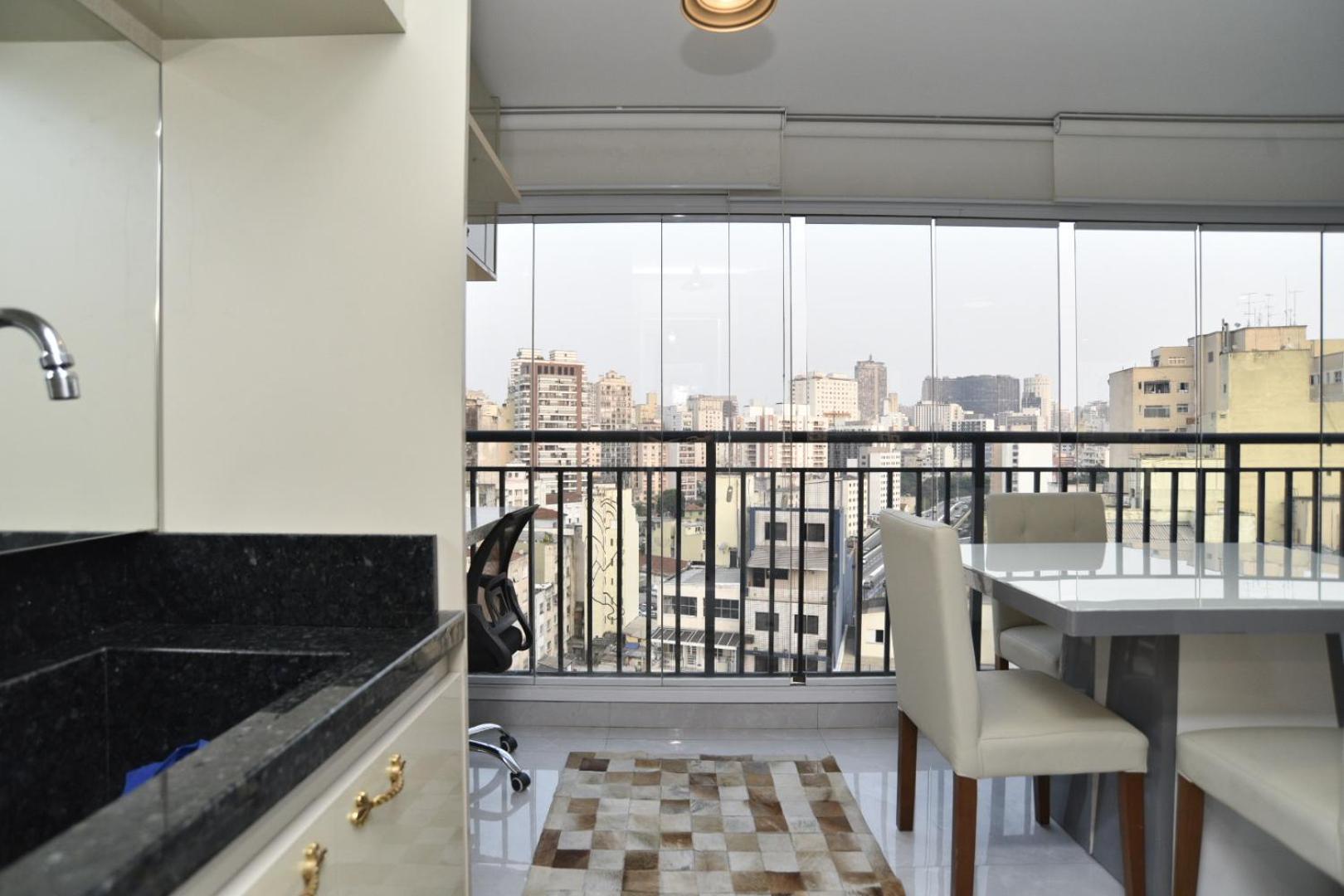 Apartamento Flat Com Vista Climatizado São Paulo