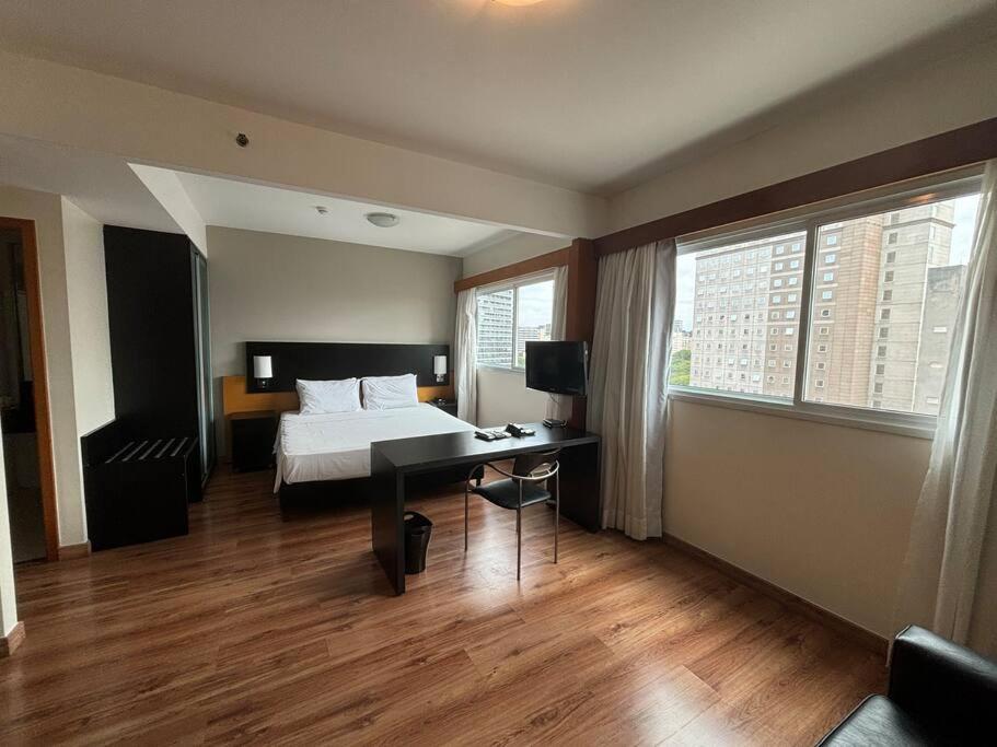 Hotel Espacoso Flat A 5 Min Da Av Paulista E Metro Paraiso - Mariana *