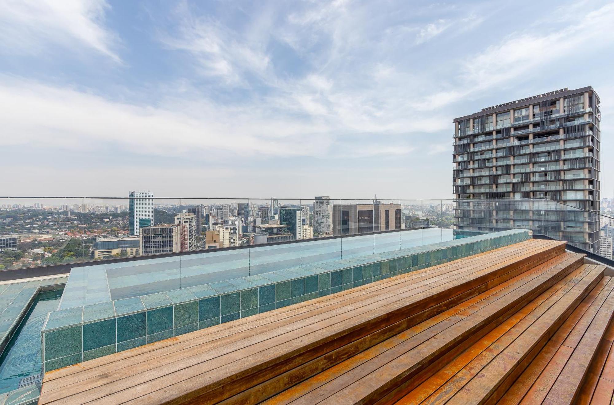 Predio Com Rooftop E Cafe Da Manha Ao Lado Da Faria Lima - Jfl Apartment Sao Paulo