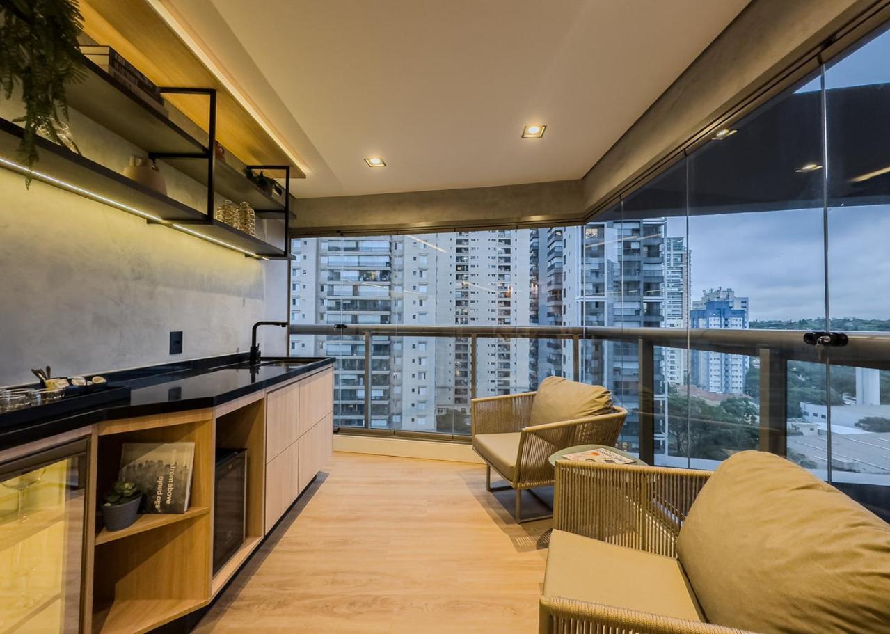 New Brooklin 67m2 - 2 Quartos, Garagem, Rooftop - Aeroporto E Consulado Apartment Sao Paulo
