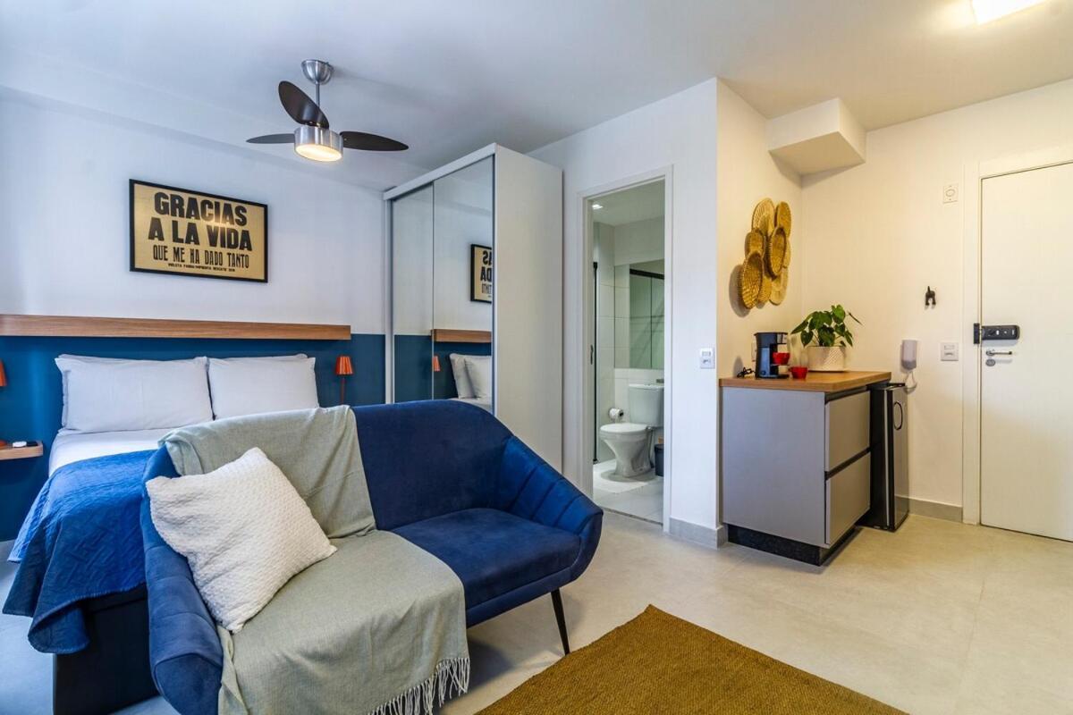 Apartamento Fl710 | Azul - Metro Faria Lima Com Piscina *