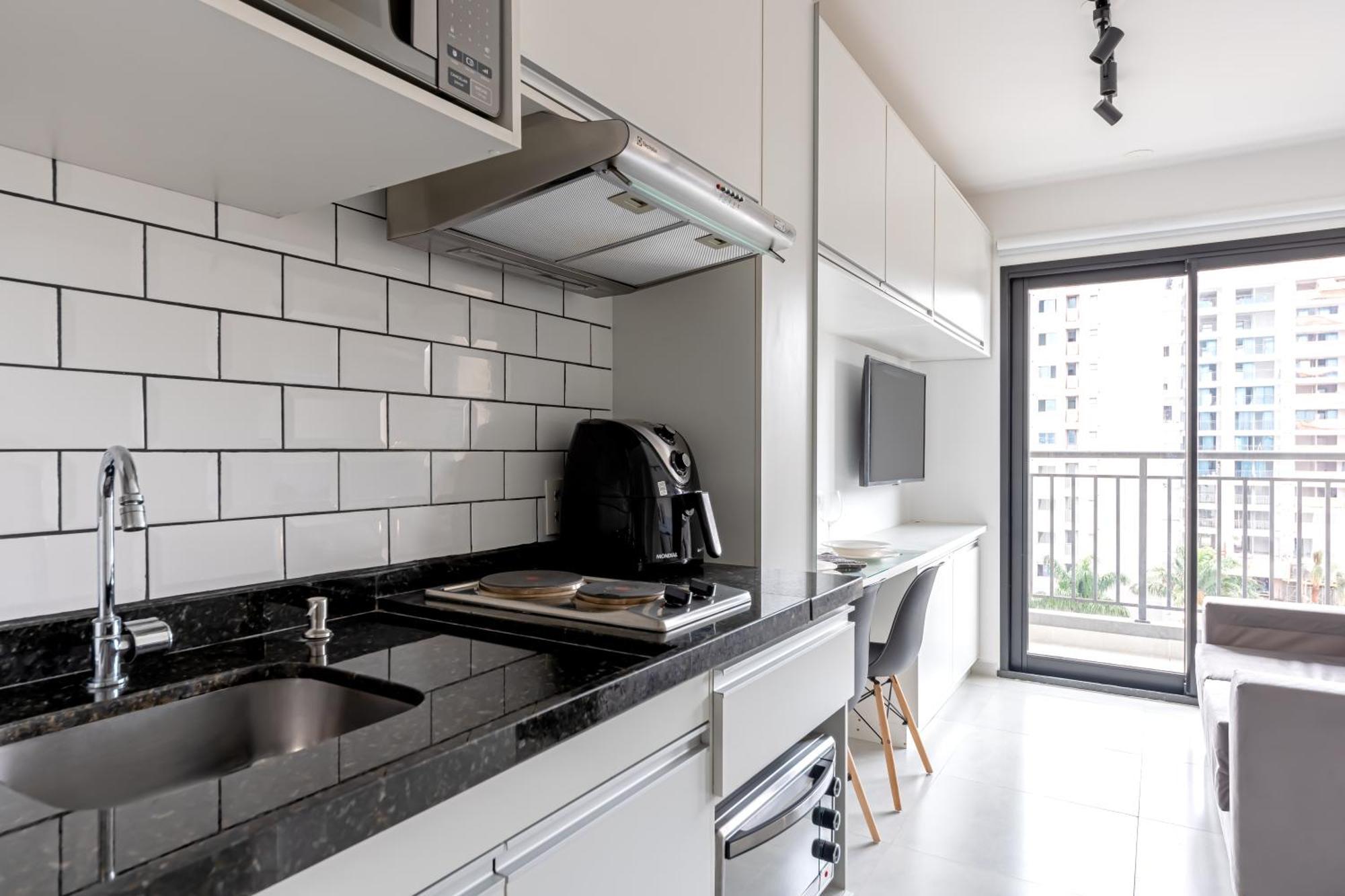 Estudio Tranquilo Com Varanda - Moema Apartamento São Paulo