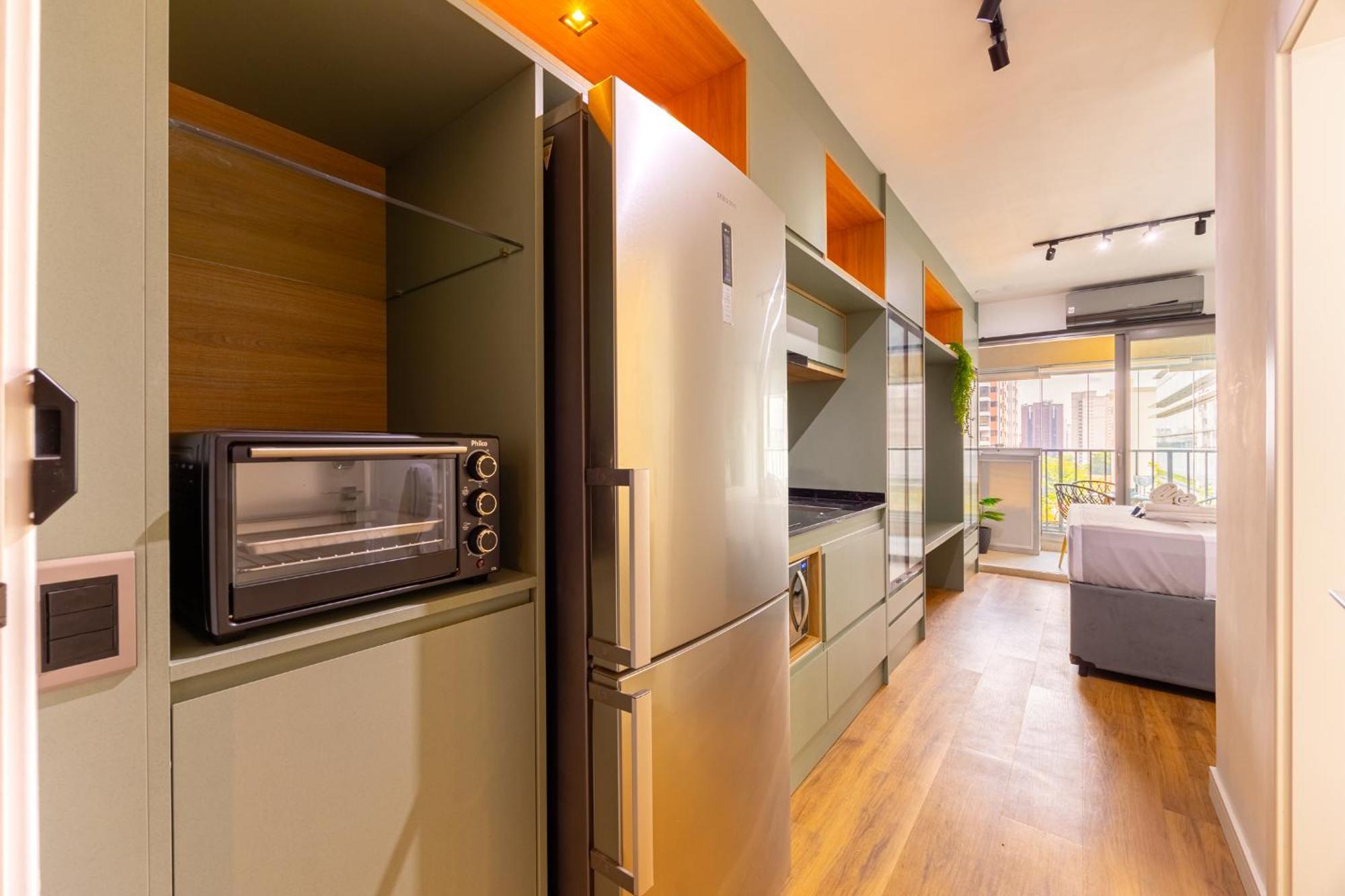 Apartamento Easy Star - Com Varanda Em Moema. - Ns01i