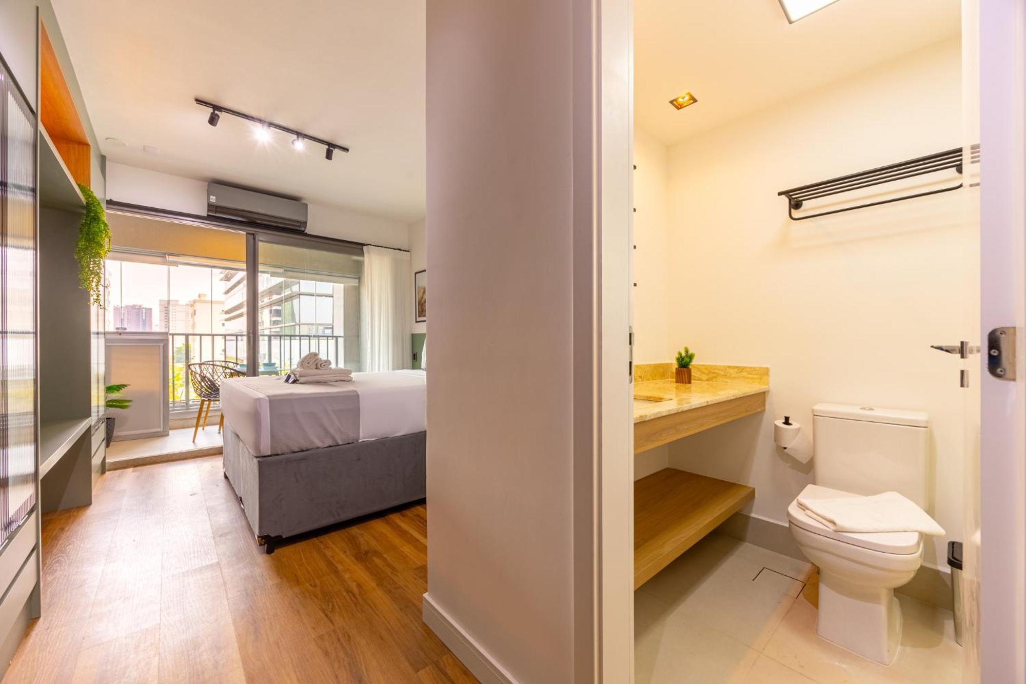 Easy Star - Com Varanda Em Moema. - Ns01i Apartamento *