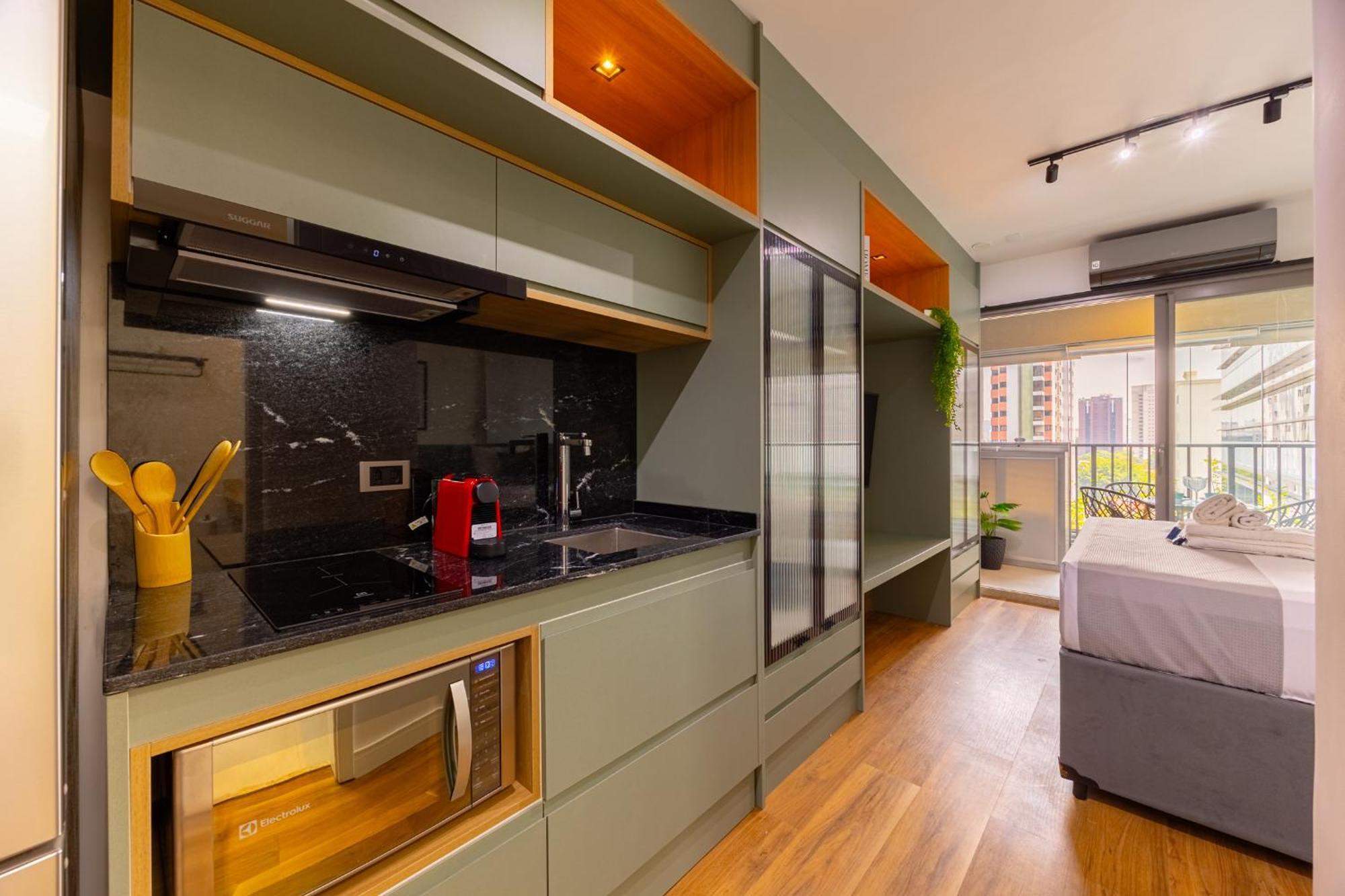 Apartamento Easy Star - Com Varanda Em Moema. - Ns01i
