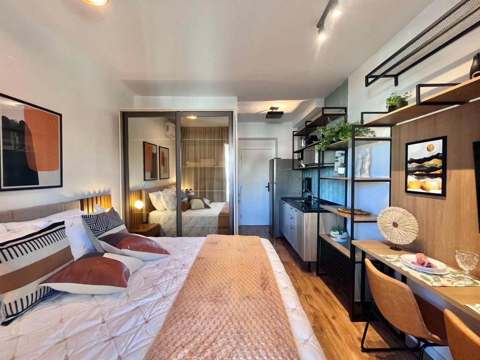 Apartment Rooftop - Garagem, Cama Queen, A/c E Piscina - V. Madalena - 15 Min Da Faria Lima