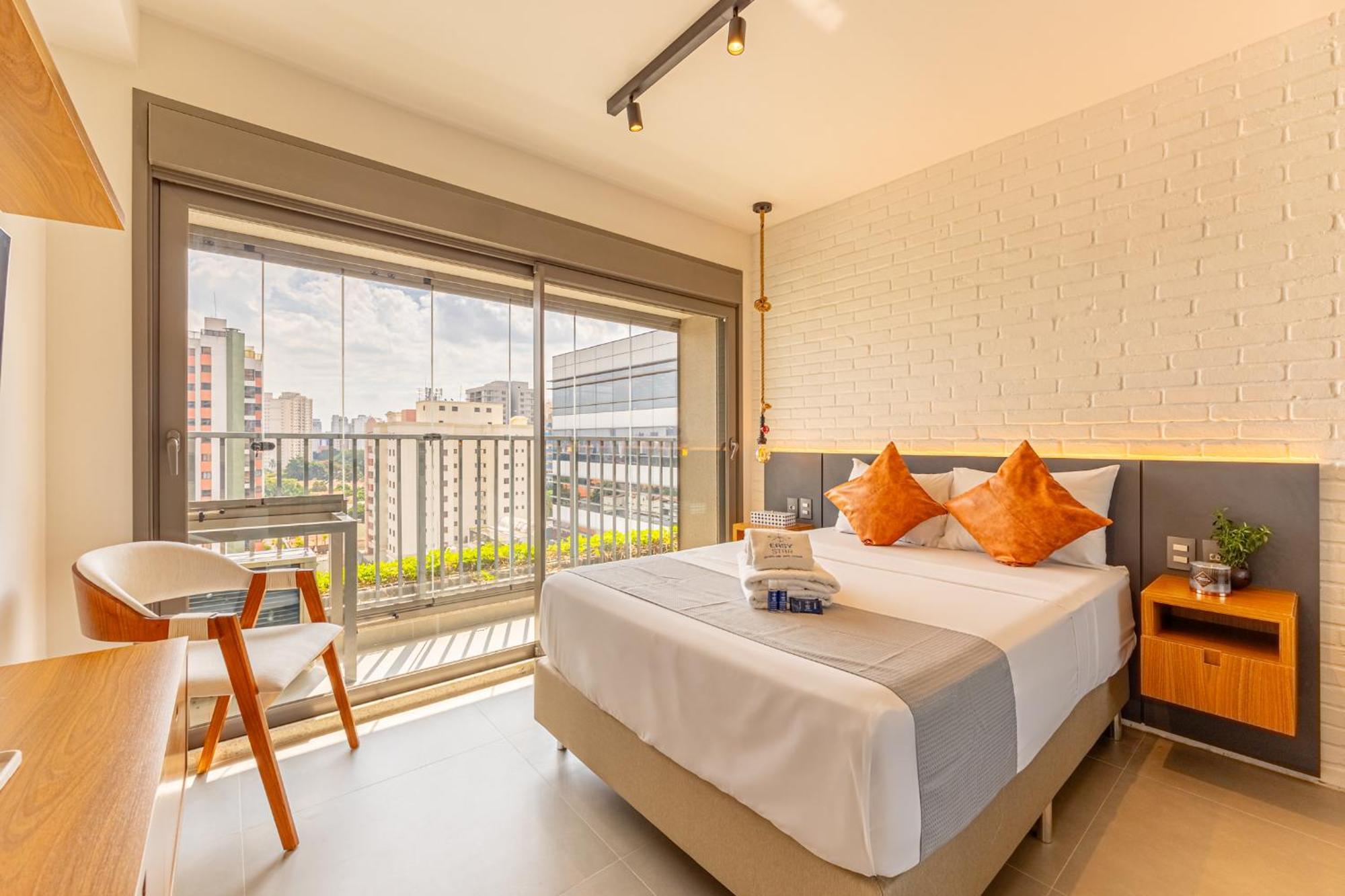 Apartamento Easy Star - Fabuloso No Coracao De Moema - Gu01i