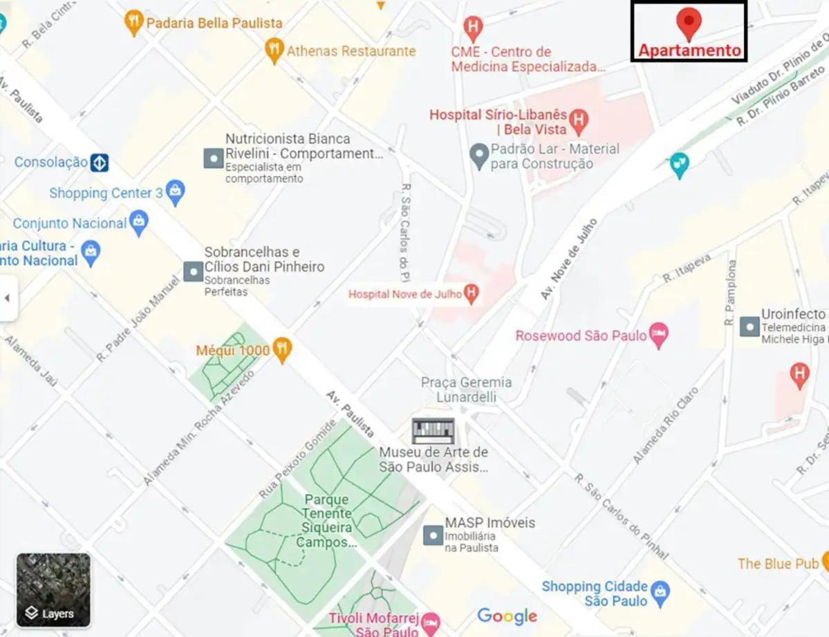 Apartment Em Proximo Av Paulista E Hosp Sirio Libanes