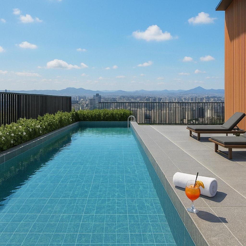Apartamento Allianz - Modern With Allianz View & Rooftop Pool