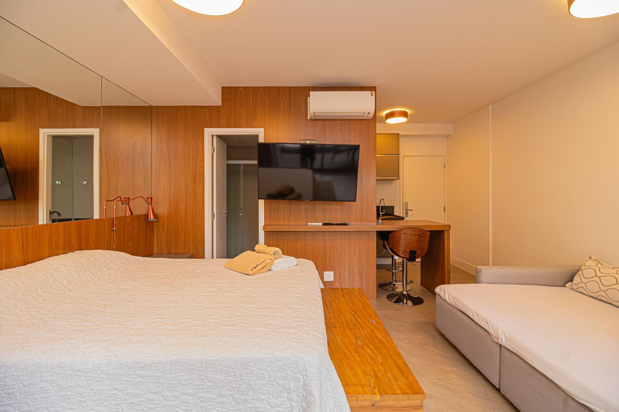 Wood Brooklin - Hospede-Se No Habitarte, O Predio Dos Famosos - Piscina, Vaga E Pets Apartamento São Paulo