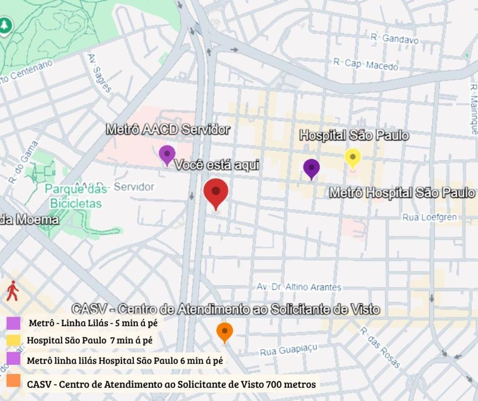 Palazzo Ibirapuera 21 º Andar Wi-fi, Ar E Metro A 5 Minutos Apartment *
