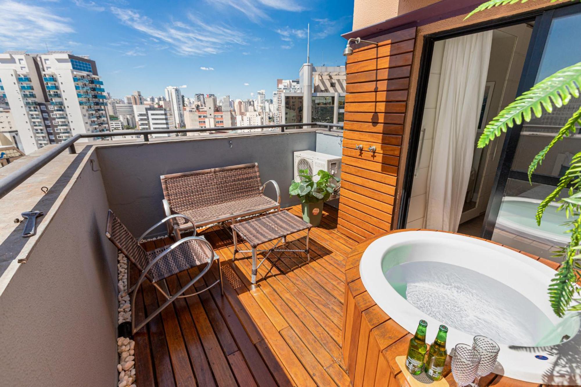 Apartamento Easy Star - Na Olimpia Com Ofuro E Vista Incrivel - Te01h São Paulo