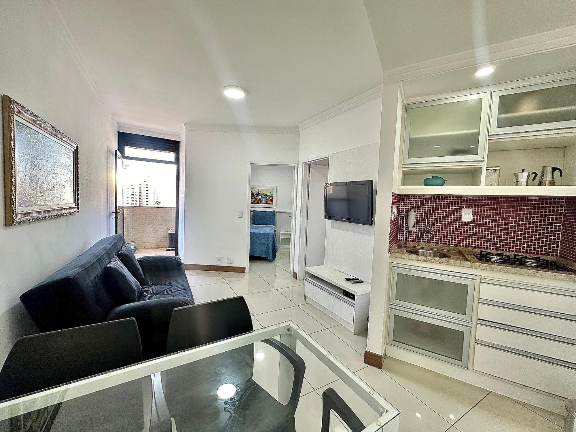 Moema Studium Decorado Com Garagem Ar Condicionado * São Paulo