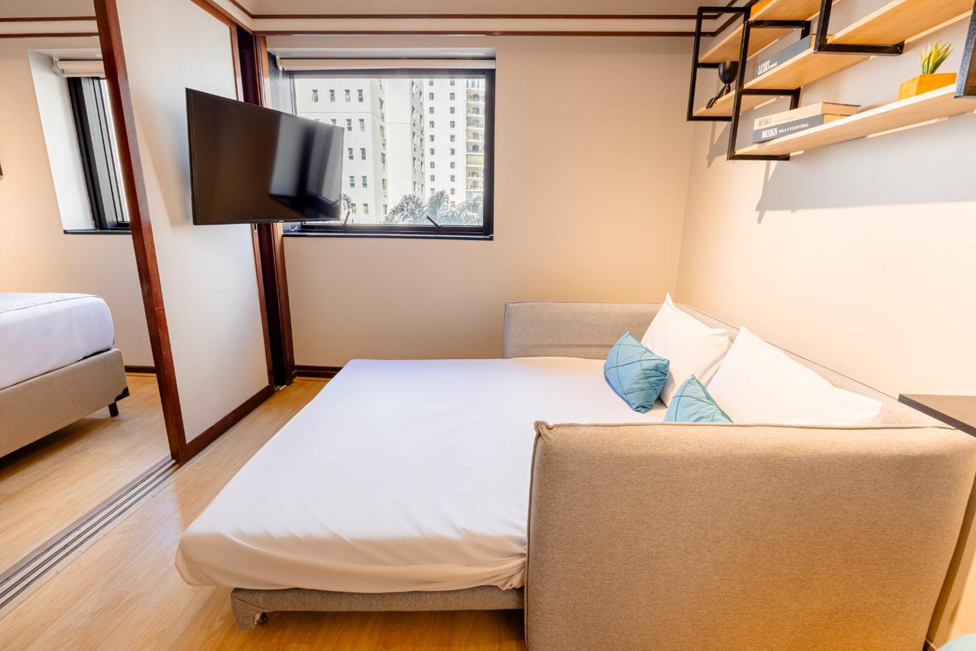 Apartment Easy Star - Aconchegante Flat Perto Do Shopping Pamplona - Hq03i *