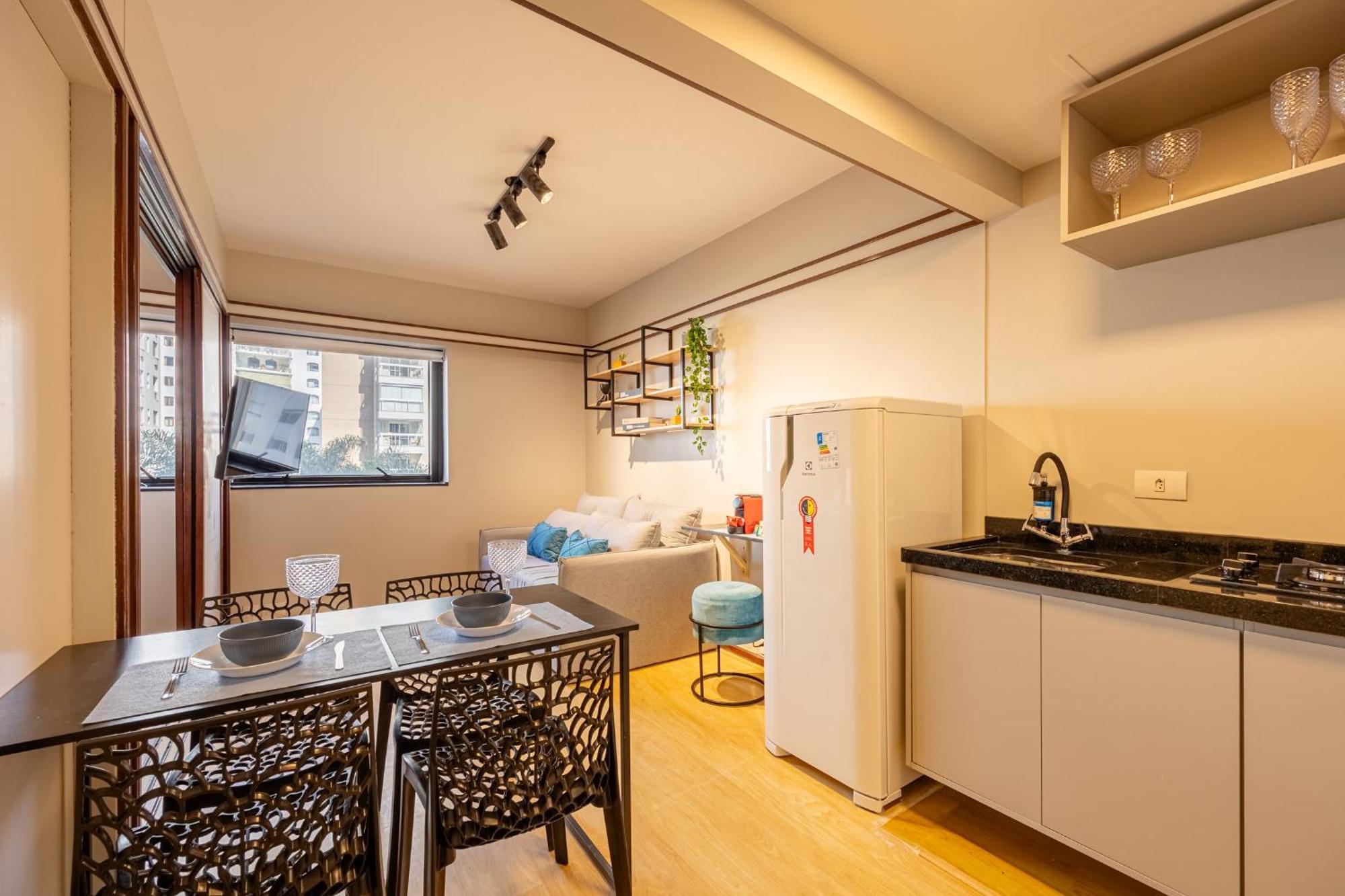 Apartment Easy Star - Aconchegante Flat Perto Do Shopping Pamplona - Hq03i Sao Paulo
