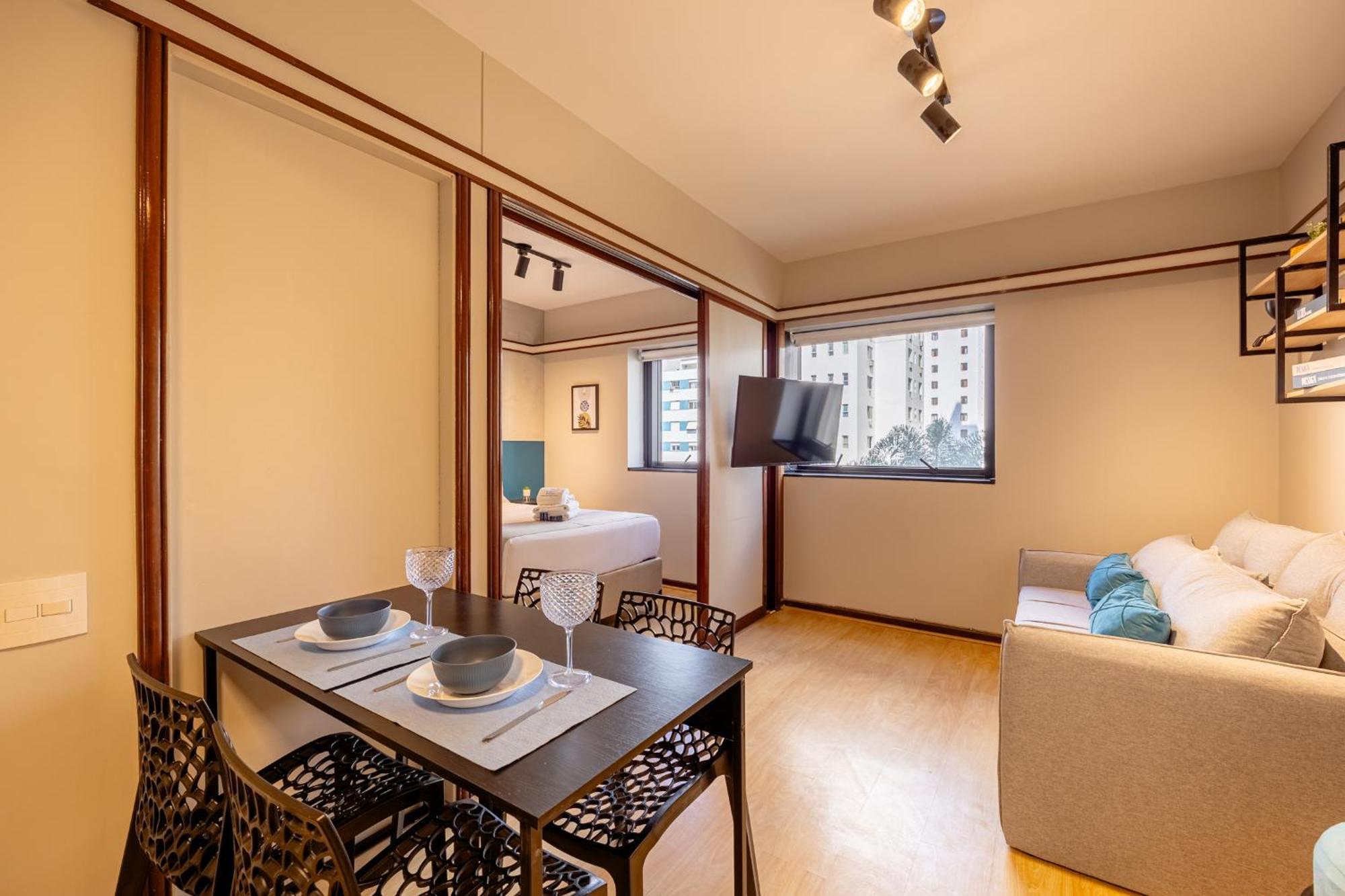 Apartment Easy Star - Aconchegante Flat Perto Do Shopping Pamplona - Hq03i *