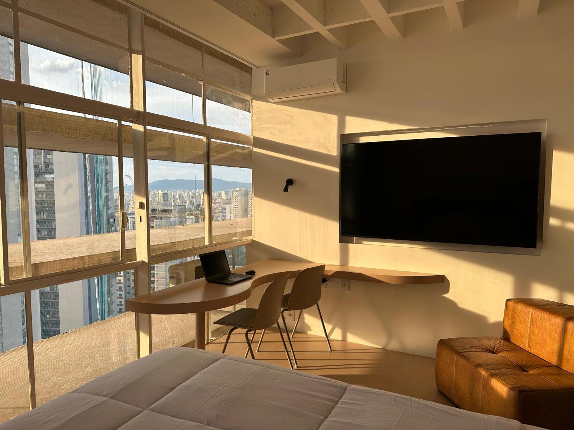 Copan Incrivel, Totalmente Novo, Andar Alto, Vista E Por-do-sol, Design, Arquitetura, Office, Smart Tv 70