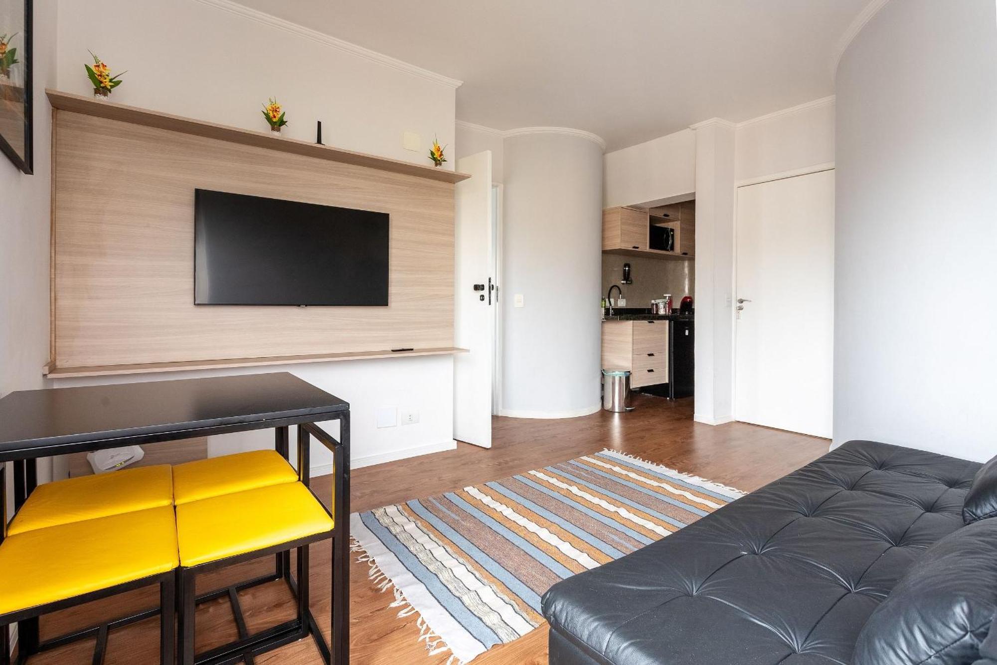 Fabuloso Flat Com Garagem - Sp - 1307 Apartment Sao Paulo