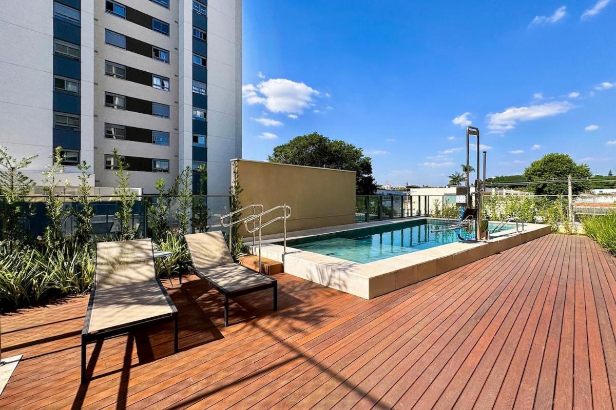 Apartamento Moderno, Com Piscina, Ac, Wi-fi E Alexa São Paulo