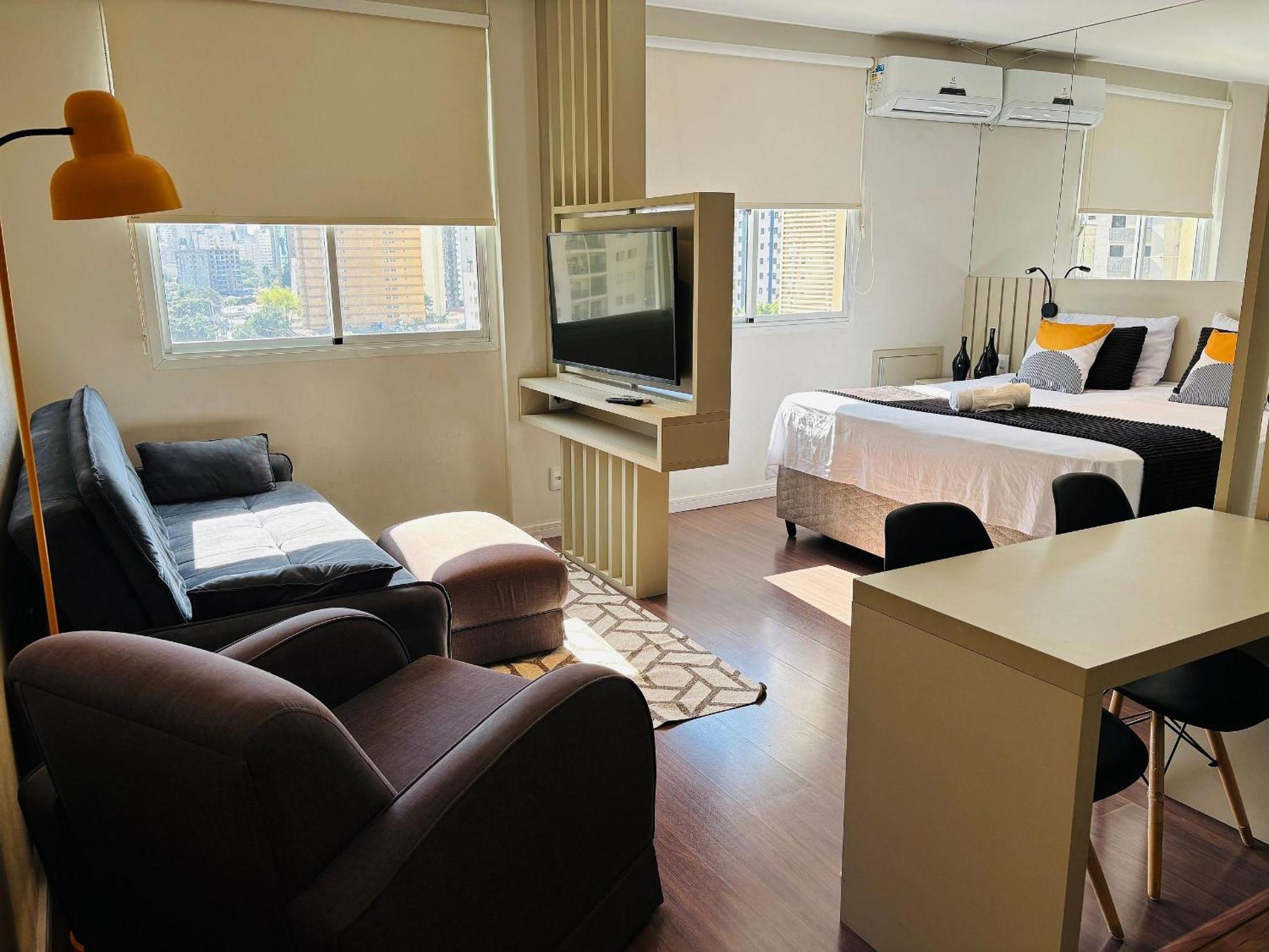 Morada Deluxe Olimpia - Flat Em Moderno Em Bairro Nobre *
