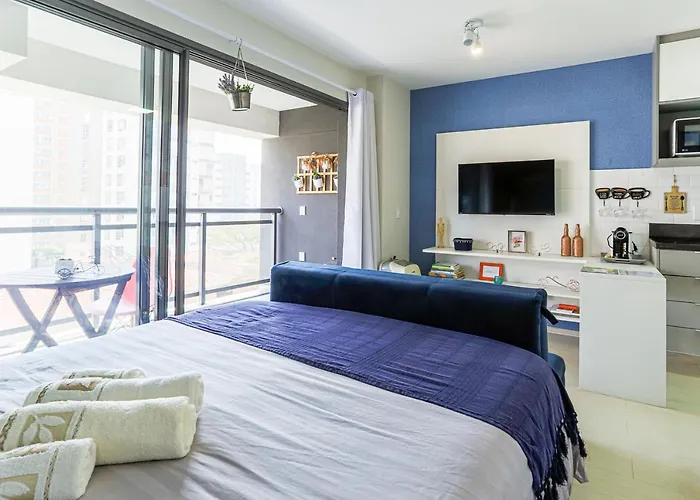 Studio Vila Madalena com Piscina Climatizada