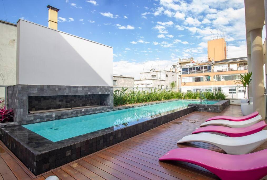 Apartamento Bhomy Paulista Com Varanda Na Rua Augusta Au101