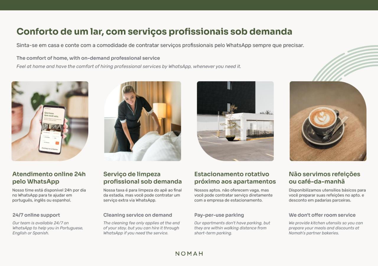Apartamento Nomah - Aptos Por Temporada Na Faria Lima