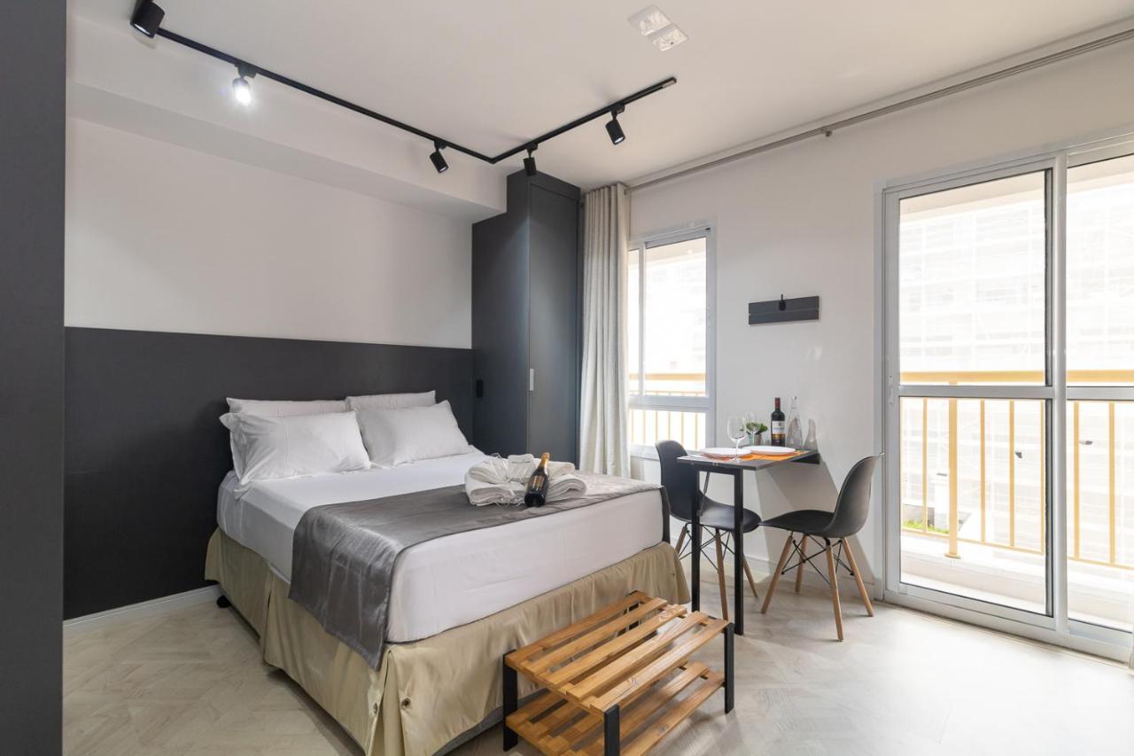 Apartamento Estudio Moderno Em Pinheiros Com Ac E Rooftop