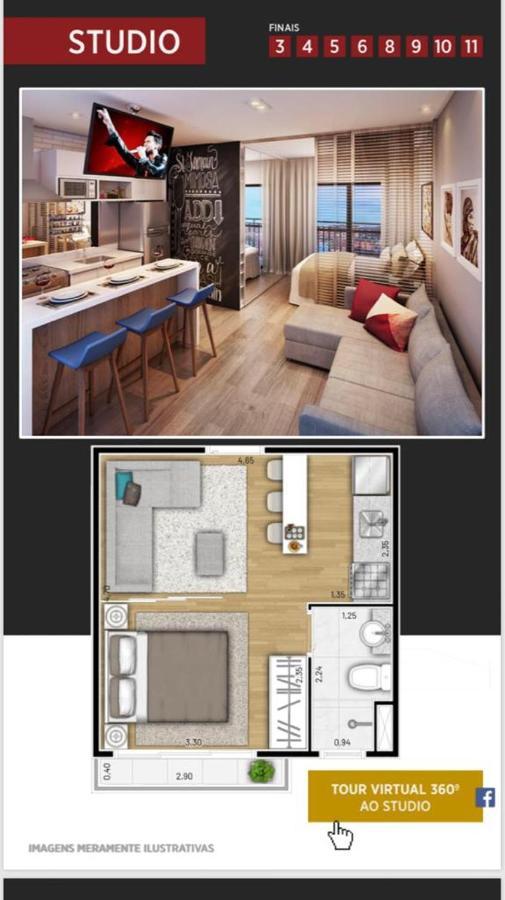 Studio Luxury Jardim / Sp Com Estacionamento * Sao Paulo
