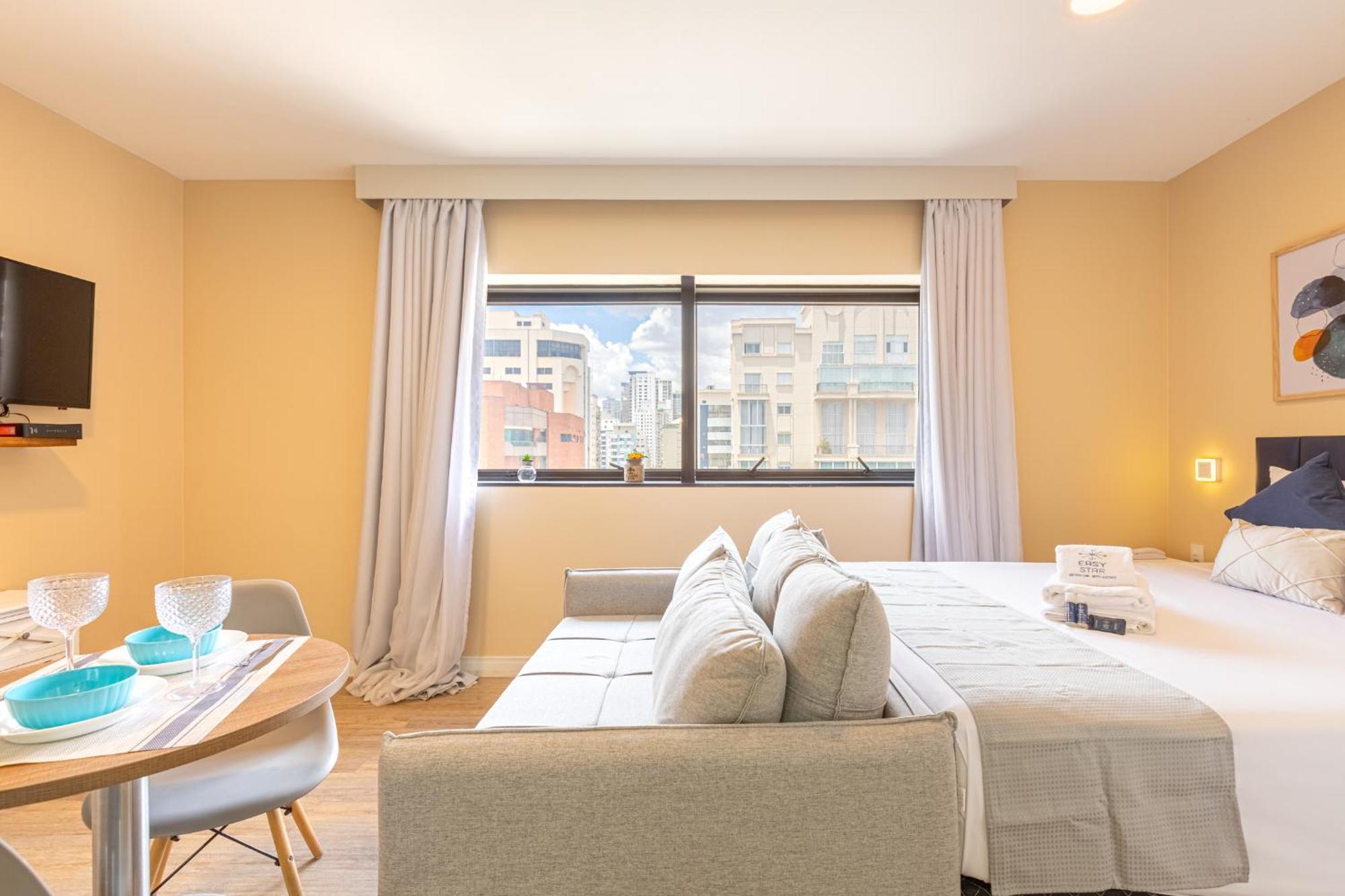Easy Star - Lindo Flat C/vaga No Jardim Paulista - Du01i Apartment *