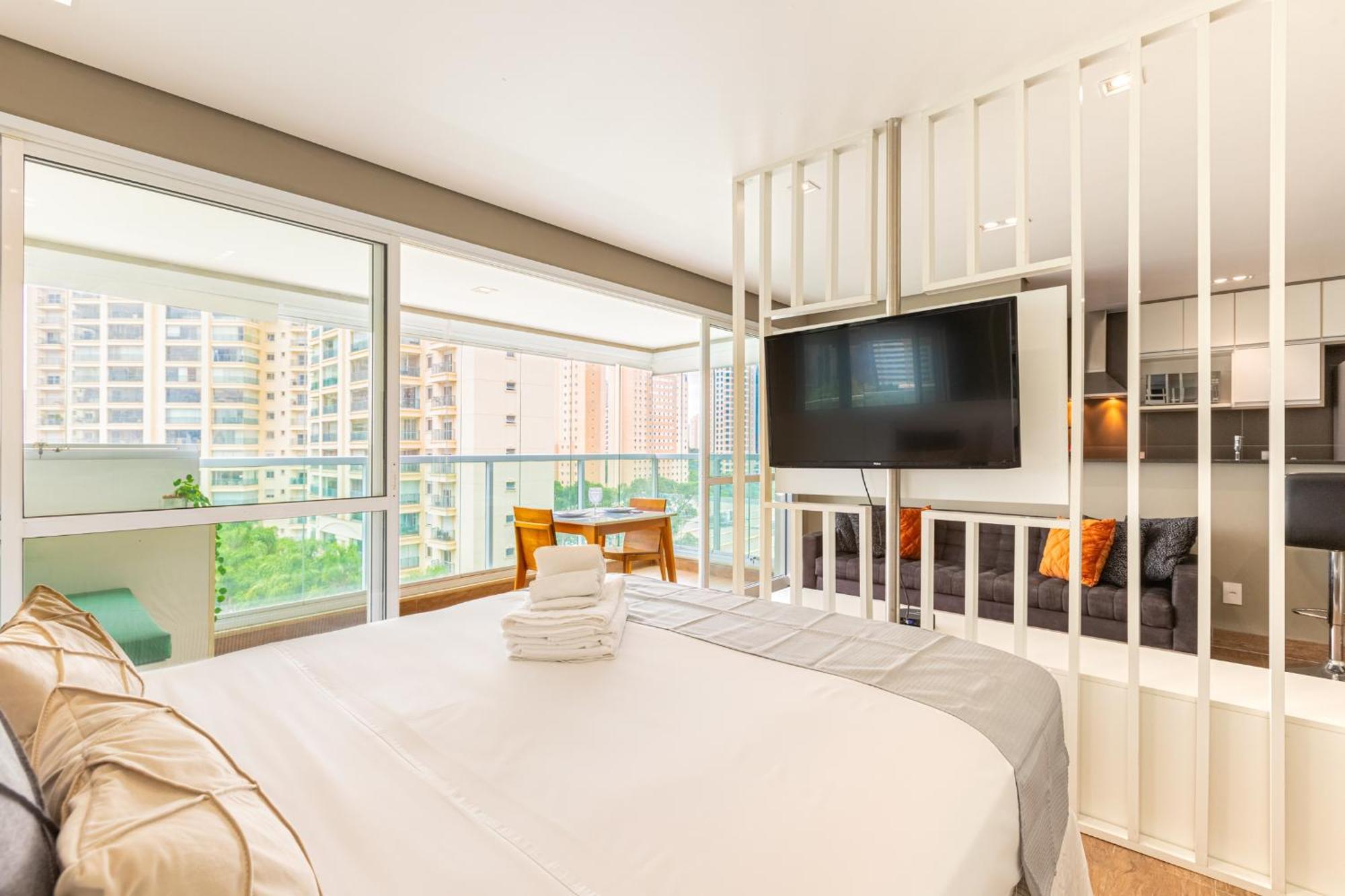 Apartment Easy Star - Lindo C/vaga Ao Lado Do Morumbi Shopping - Ec01i *