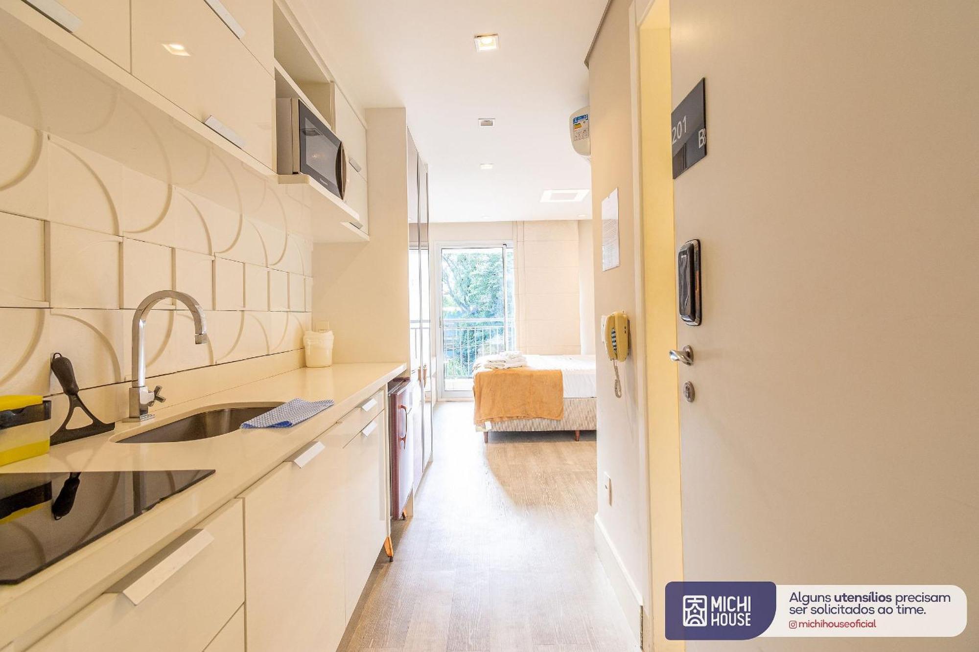 Apartamento Charmoso Studio Expo Cn Ac/Wf/Com Garagem São Paulo