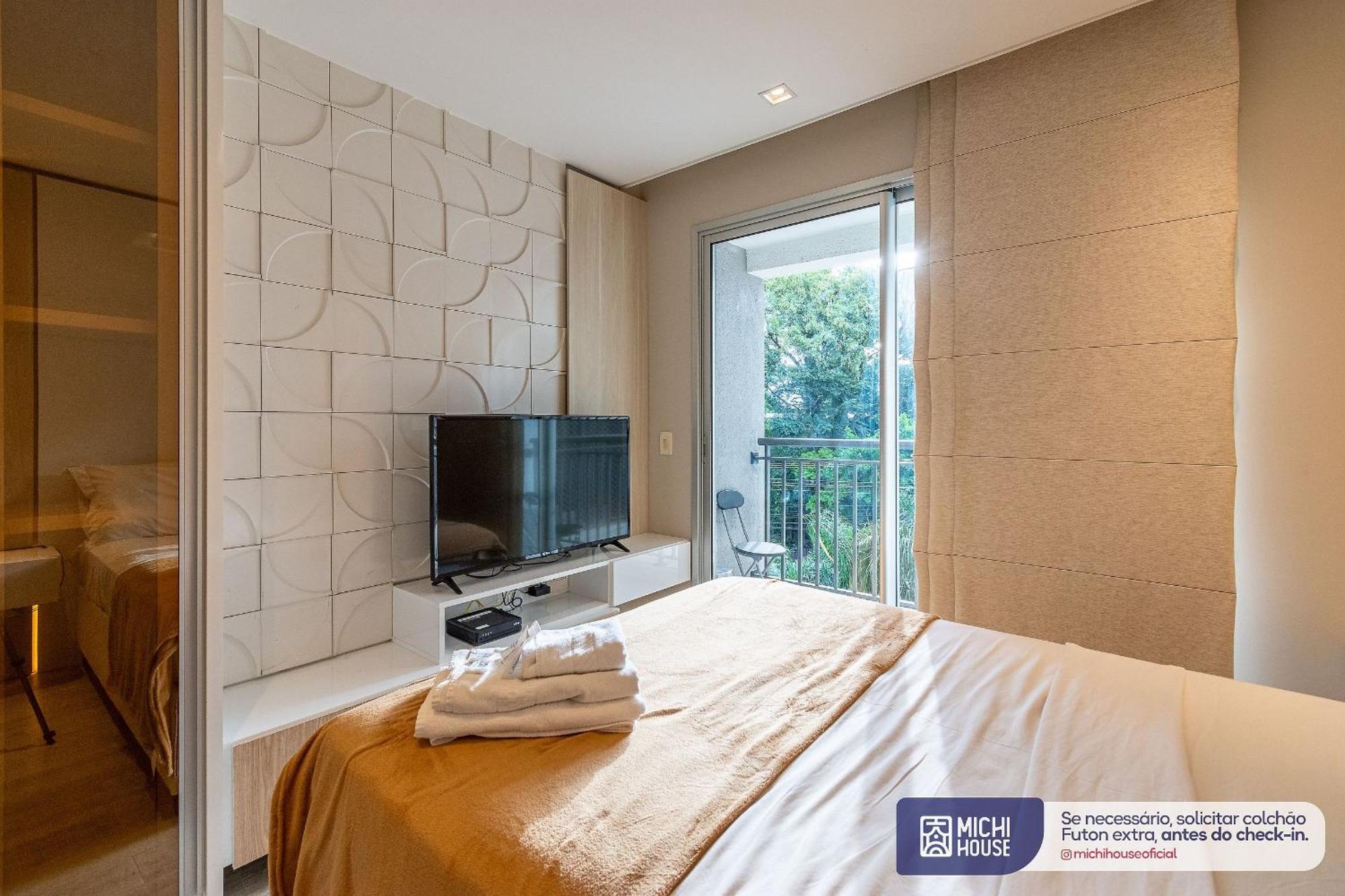 Charmoso Studio Expo Cn Ac/Wf/Com Garagem Apartamento São Paulo